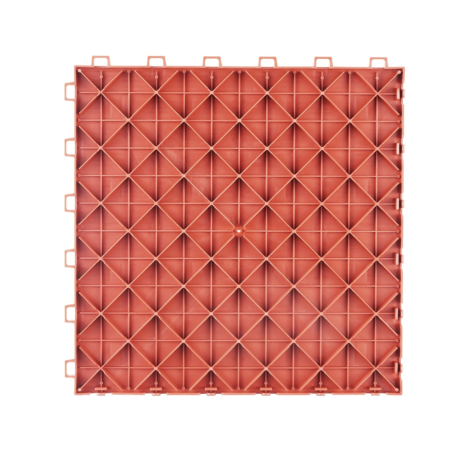 Garage Tiles Interlocking 12 x 12 x 0.53 in 50-Pack Non-Slip Red Garage Flooring