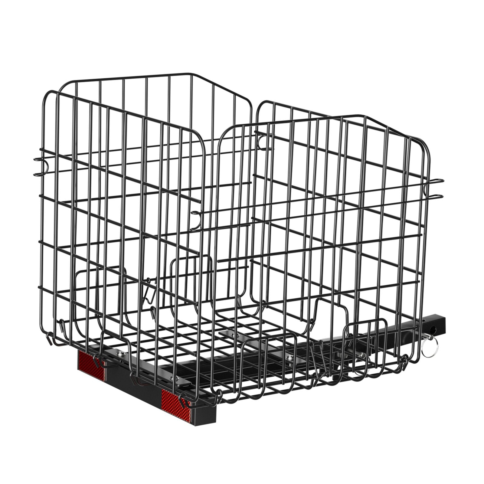 Scooter Rear Basket Folding Metal Wire Heavy Duty Cargo 1" Receiver Compatible