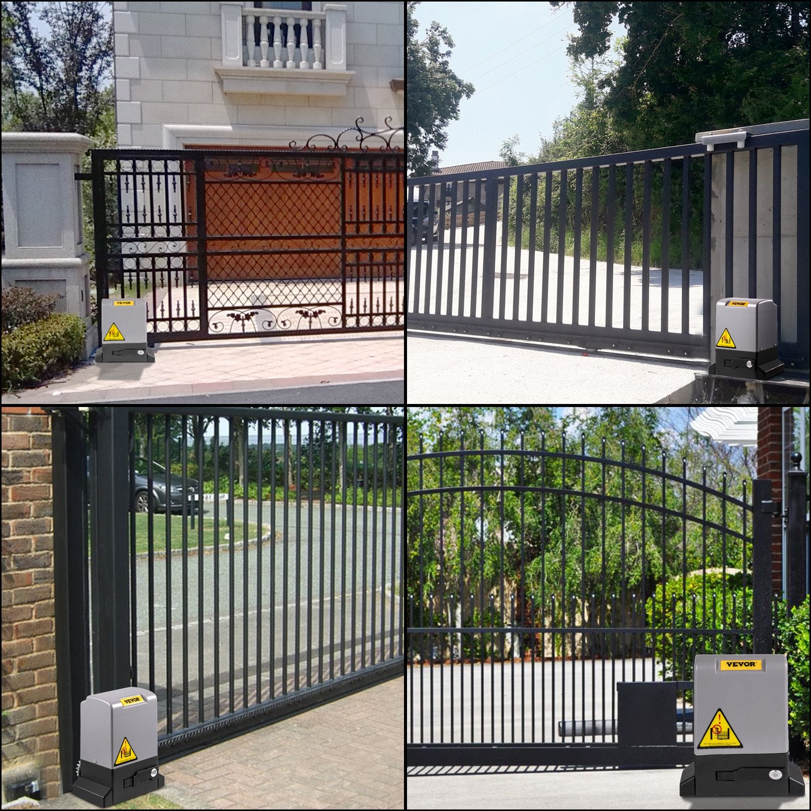 Sliding Gate Opener 1800KG 4m, Automatic with 4 Remotes & APP Control, Electric