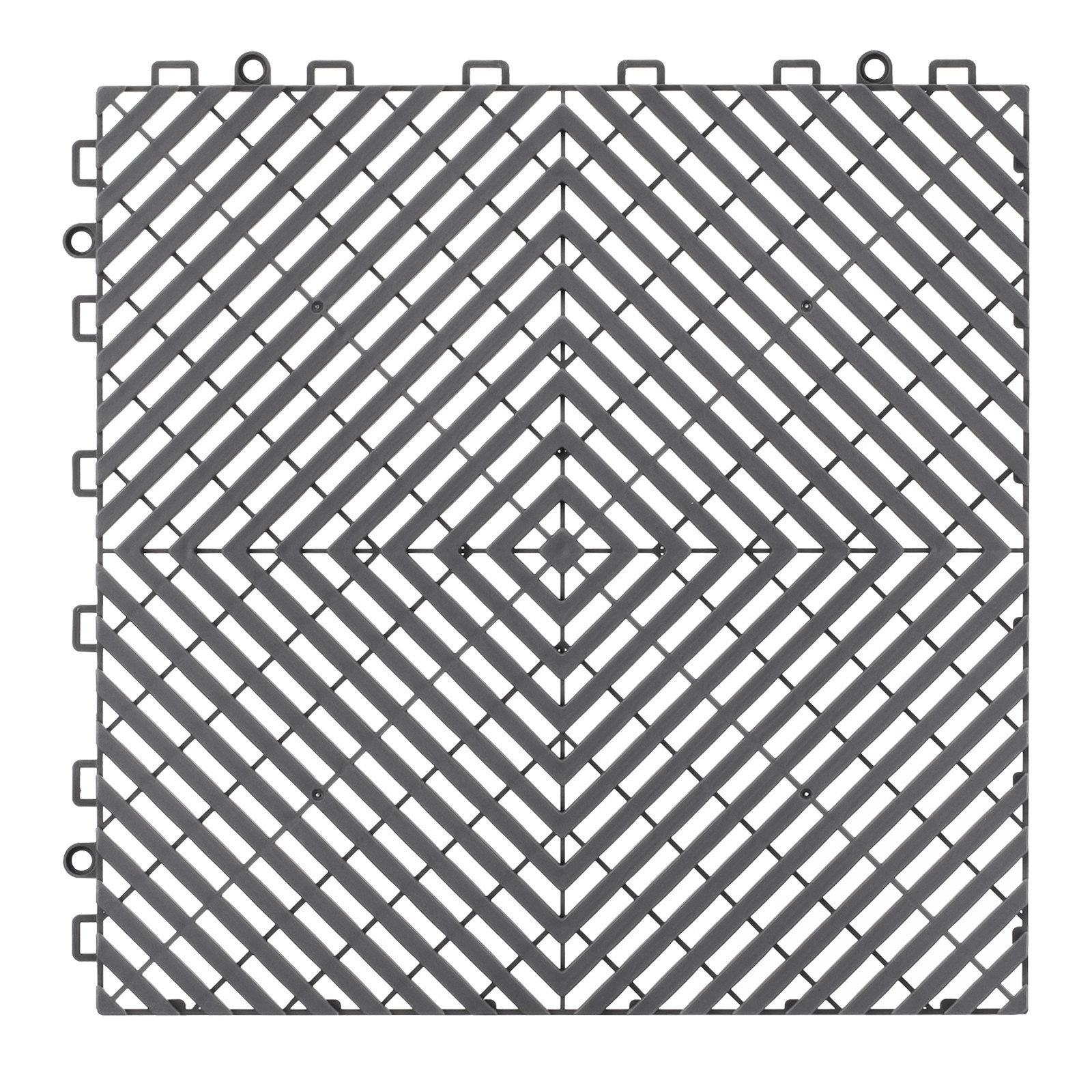 Interlocking Drainage Mat 31x31 cm, 50 Pc Non-Slip Modular Floor & Shower Mat