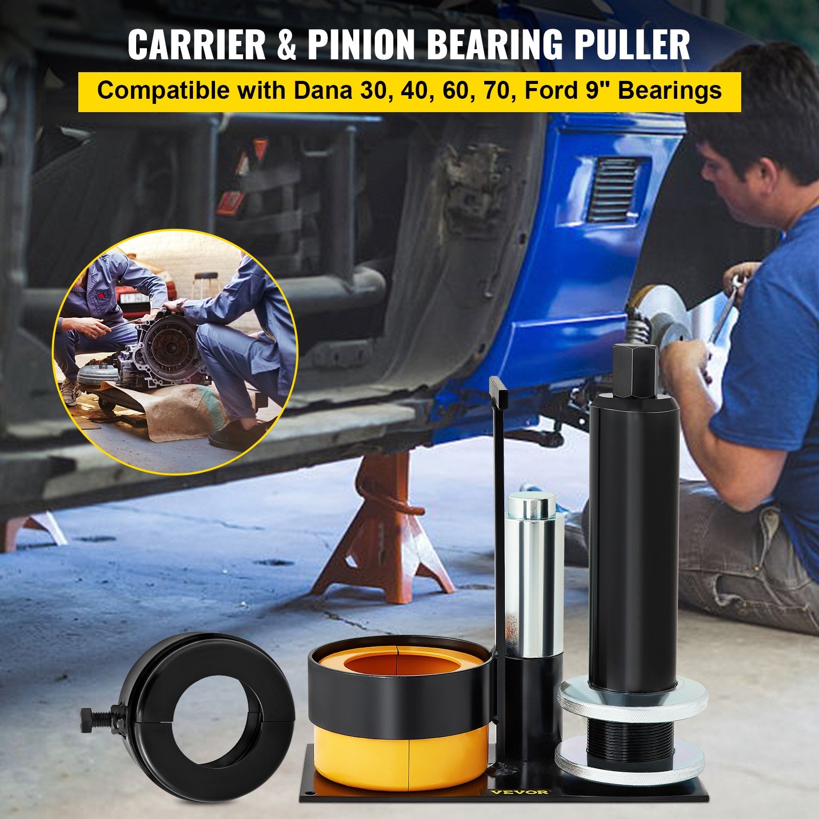 Carrier & Pinion Bearing Puller Tool for Dana 30 40 60 70 Ford 9"