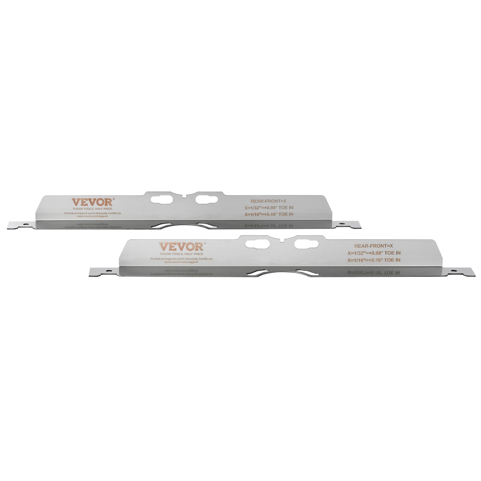 Wheel Alignment Tool 2-Pack Toe Plates Stainless Steel Accurate Measurement Kit