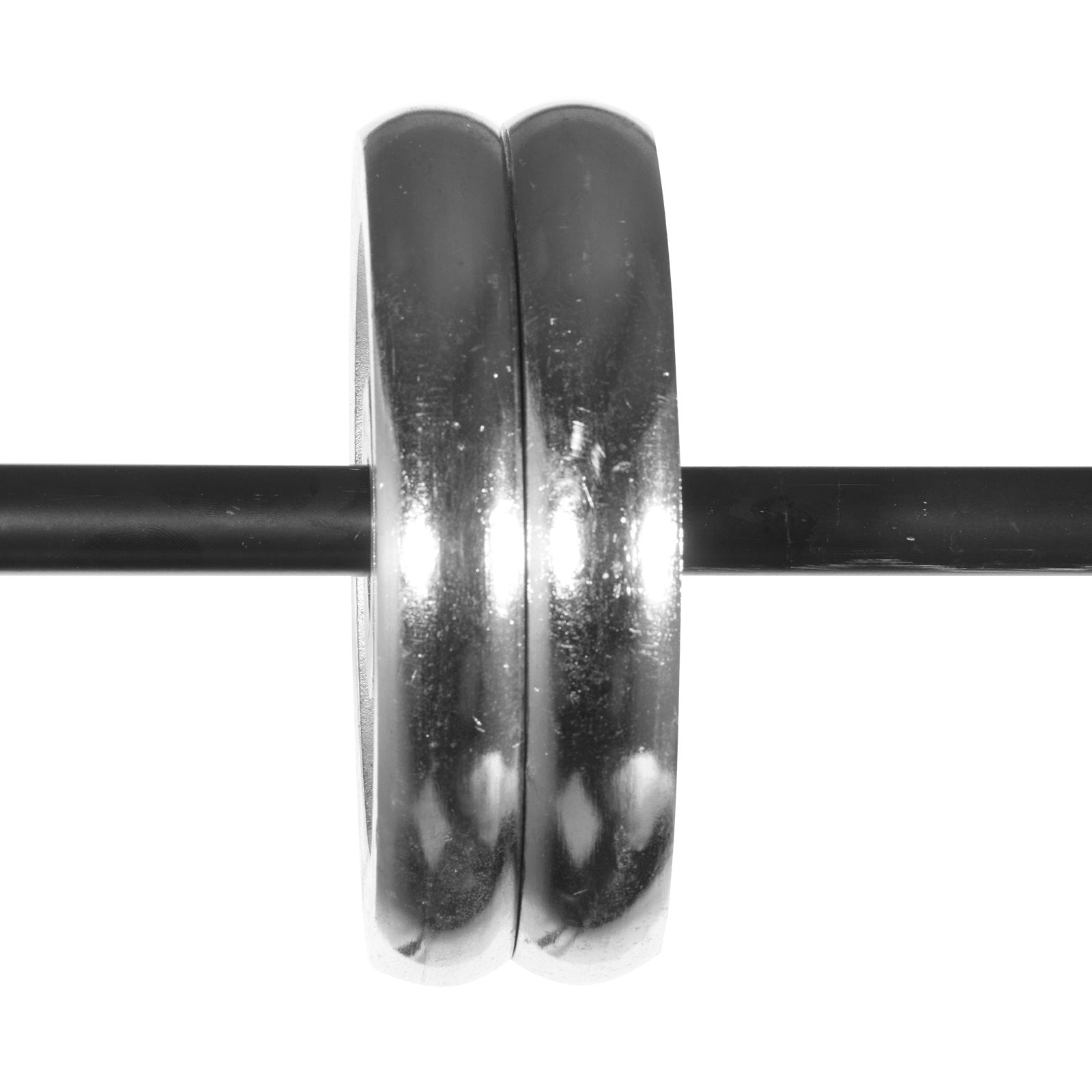 Curtain Rod Double 36-72 Inch Adjustable Black Round Finials 1 and 3/4 Inch