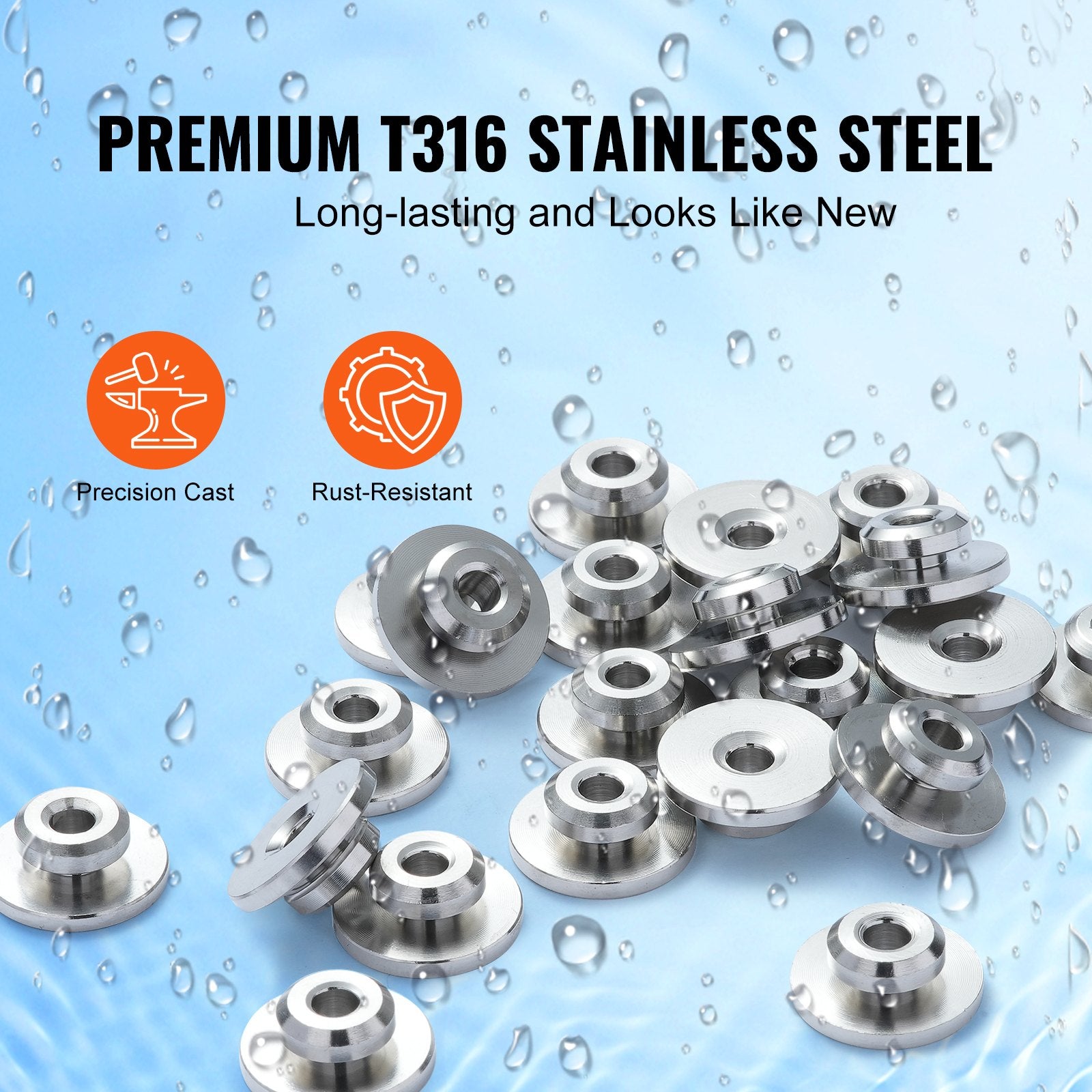 51-Pack 3.2mm Cable Railing Kit with Swage Tensioners and Post Protector Covers