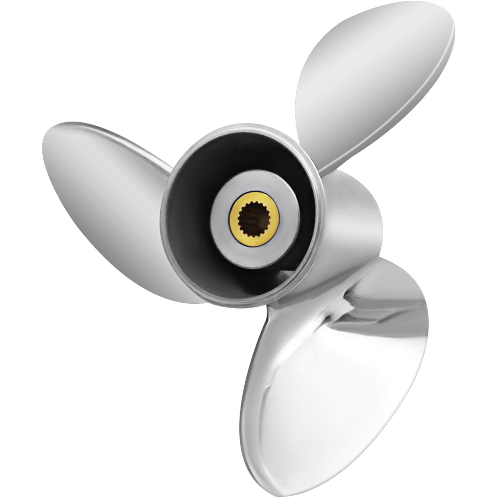 Outboard Propeller 3-Blade 14.5"x21" Steel Replace OEM 3860709 Volvo Penta RH