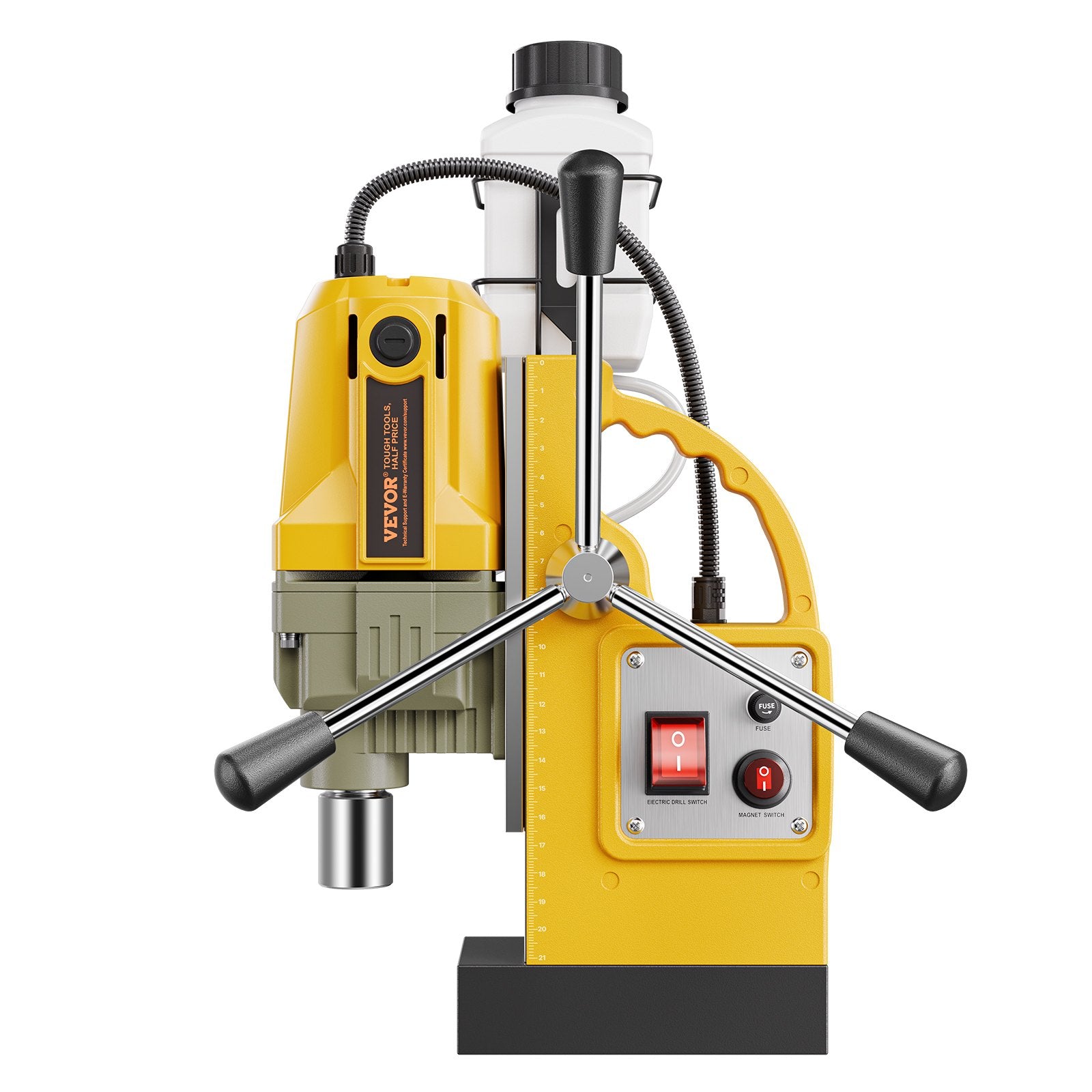 Magnetic Drill 1400W 1.6 Inch Boring Portable Electric Mag Drill with 11 Bits
