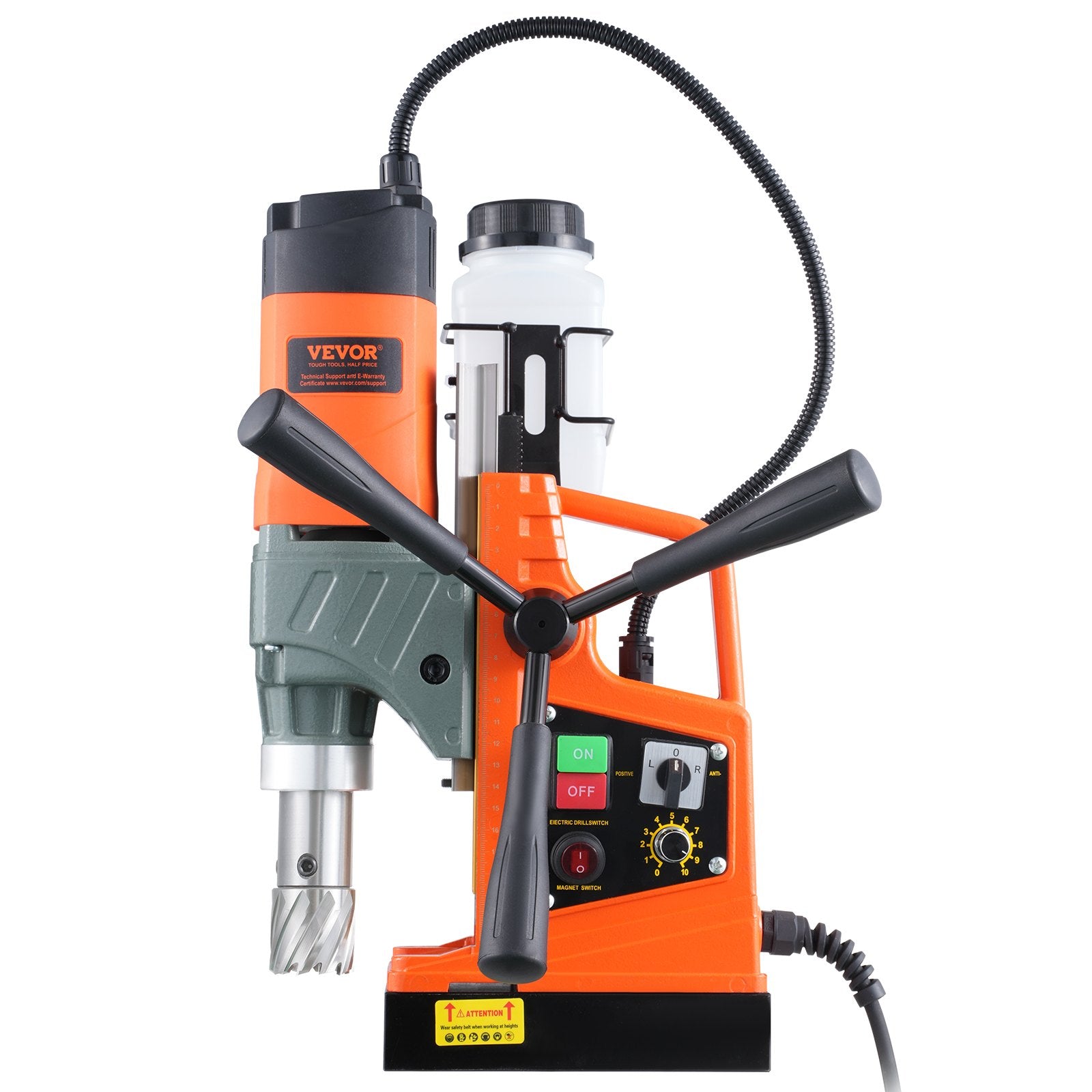 Magnetic Drill 1450W 1.6" Boring Diameter Portable Electric Mag Drill with 2 Bit