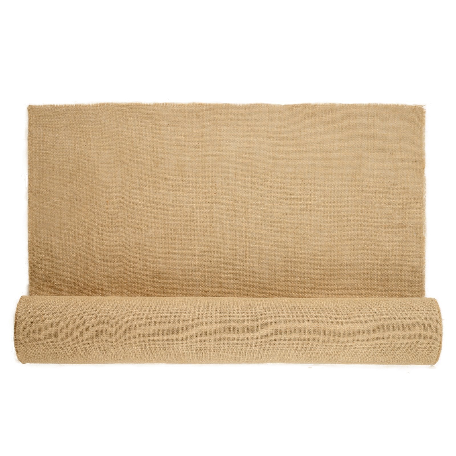 Burlap Fabric Roll 1016mm x 22.86m 50x50 Natural Jute Crafts Decor Gardening