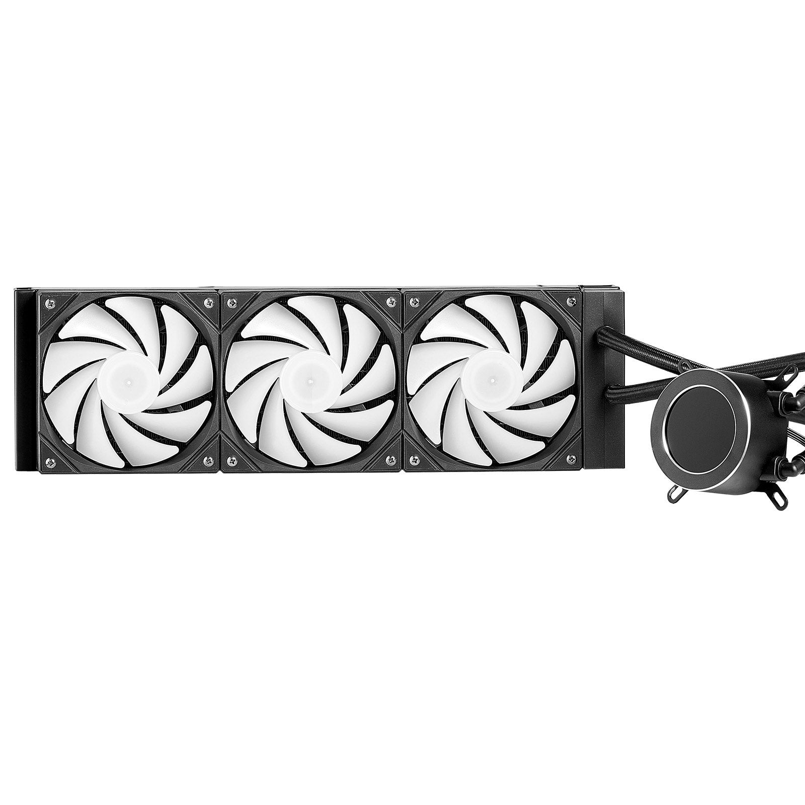 CPU Liquid Cooler AIO with 3x120mm Fans, LCD Display ARGB for Intel & AMD Socket