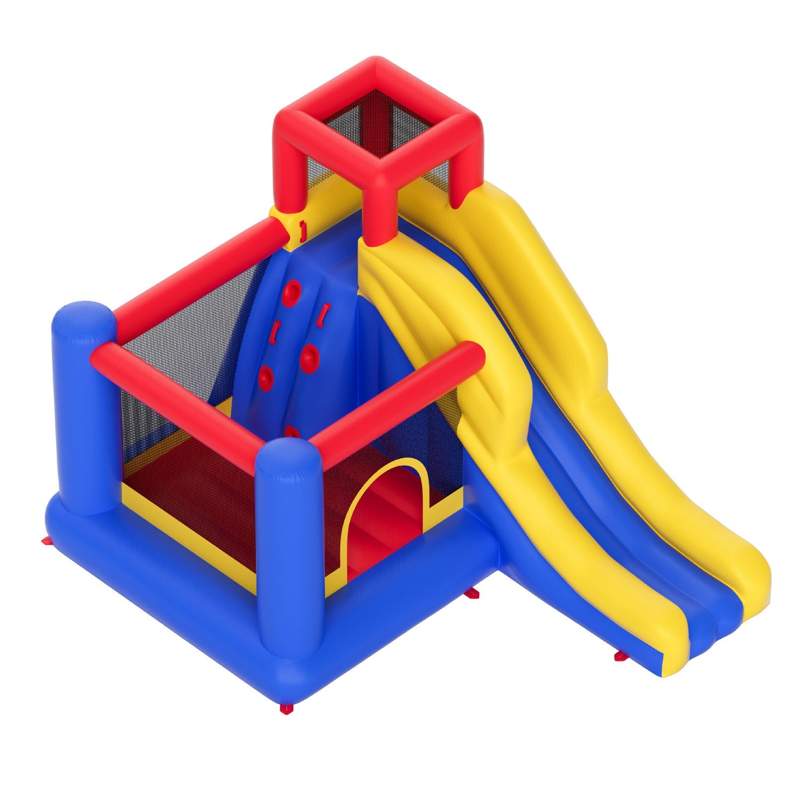 Inflatable Bounce House with Slide and Blower for Kids 3–8 Backyard Playhouse
