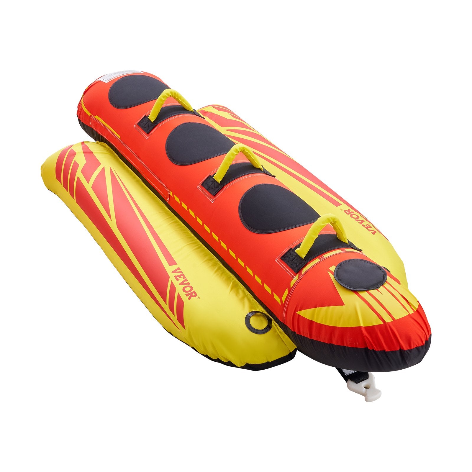 Towable Tubes for Boating 1-3 Riders 510lbs Inflatable Hot Dog Tube with Handles