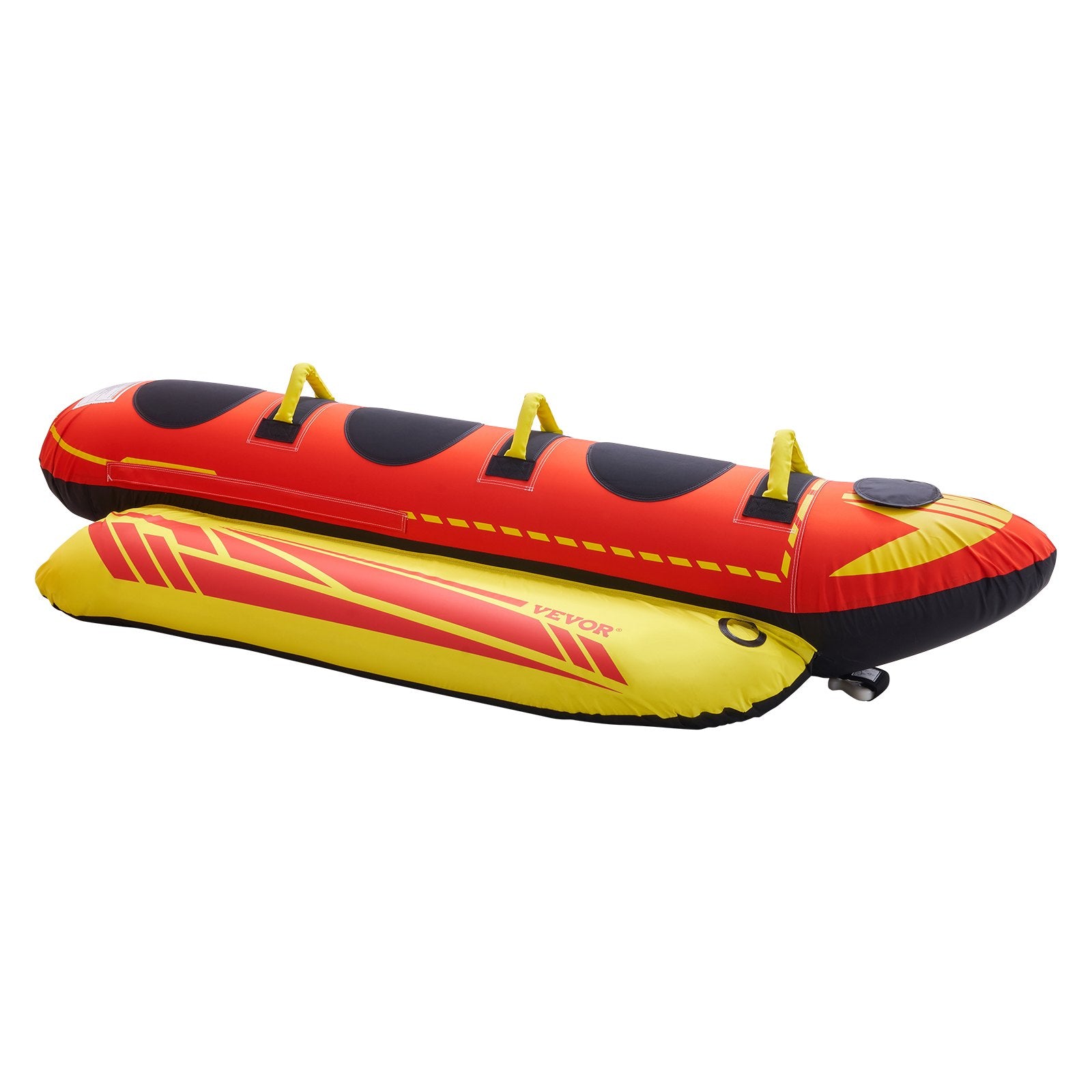 Towable Tubes for Boating 1-3 Riders 510lbs Inflatable Hot Dog Tube with Handles