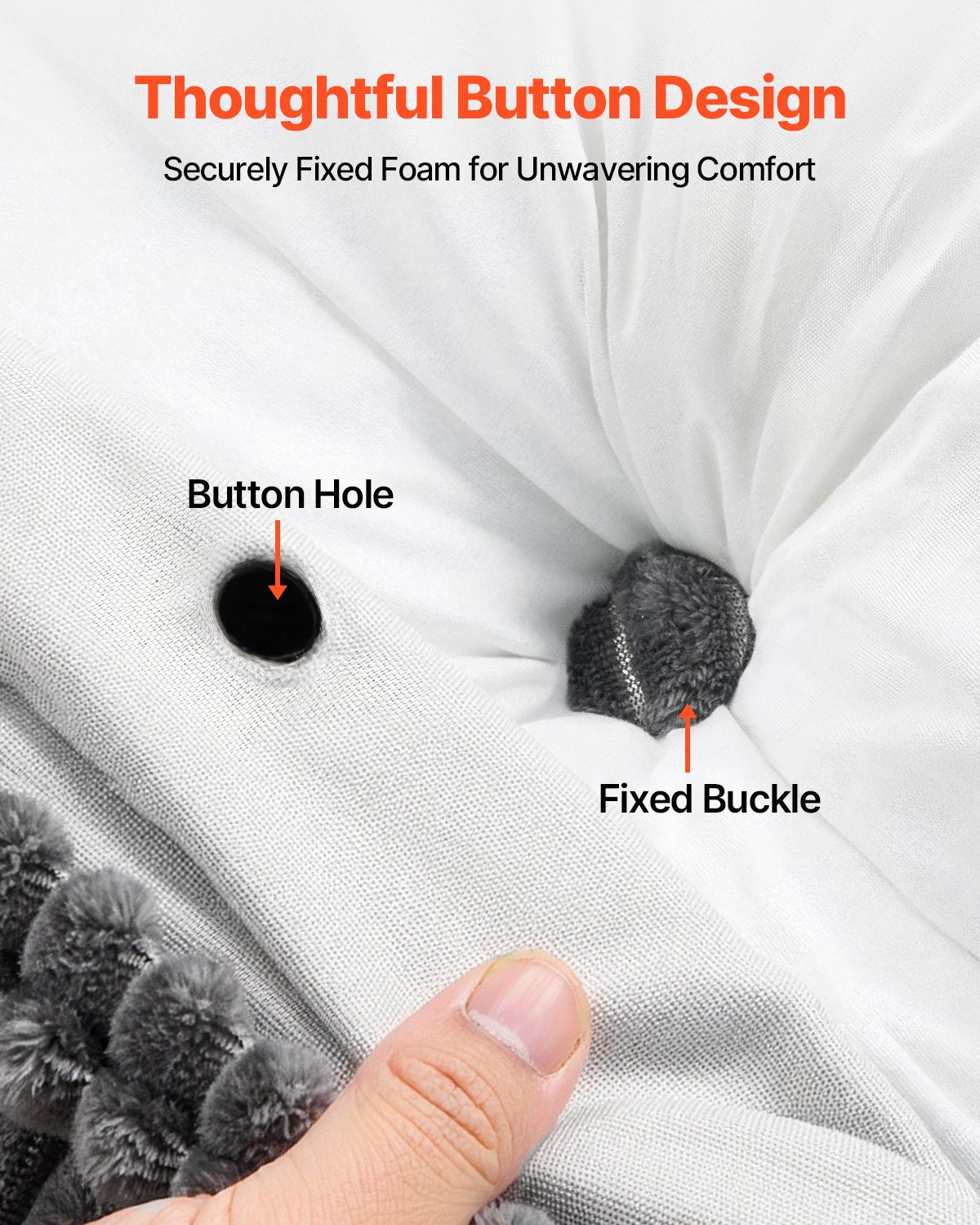 Headboard Pillow King Size Wedge with 2 Pockets 2 Headrests Washable Flannel
