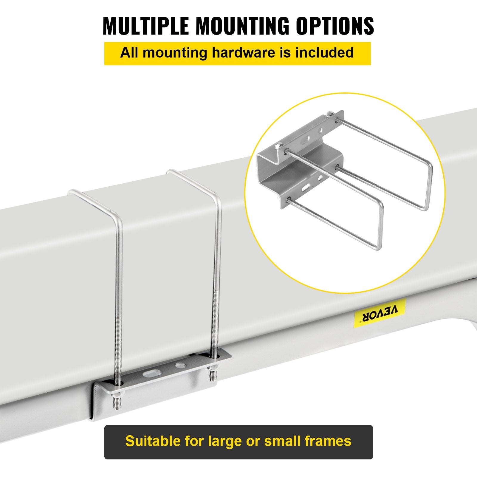Boat Trailer Guide-ons 40", 2PCS Galvanized Steel Guides with PVC Pipes