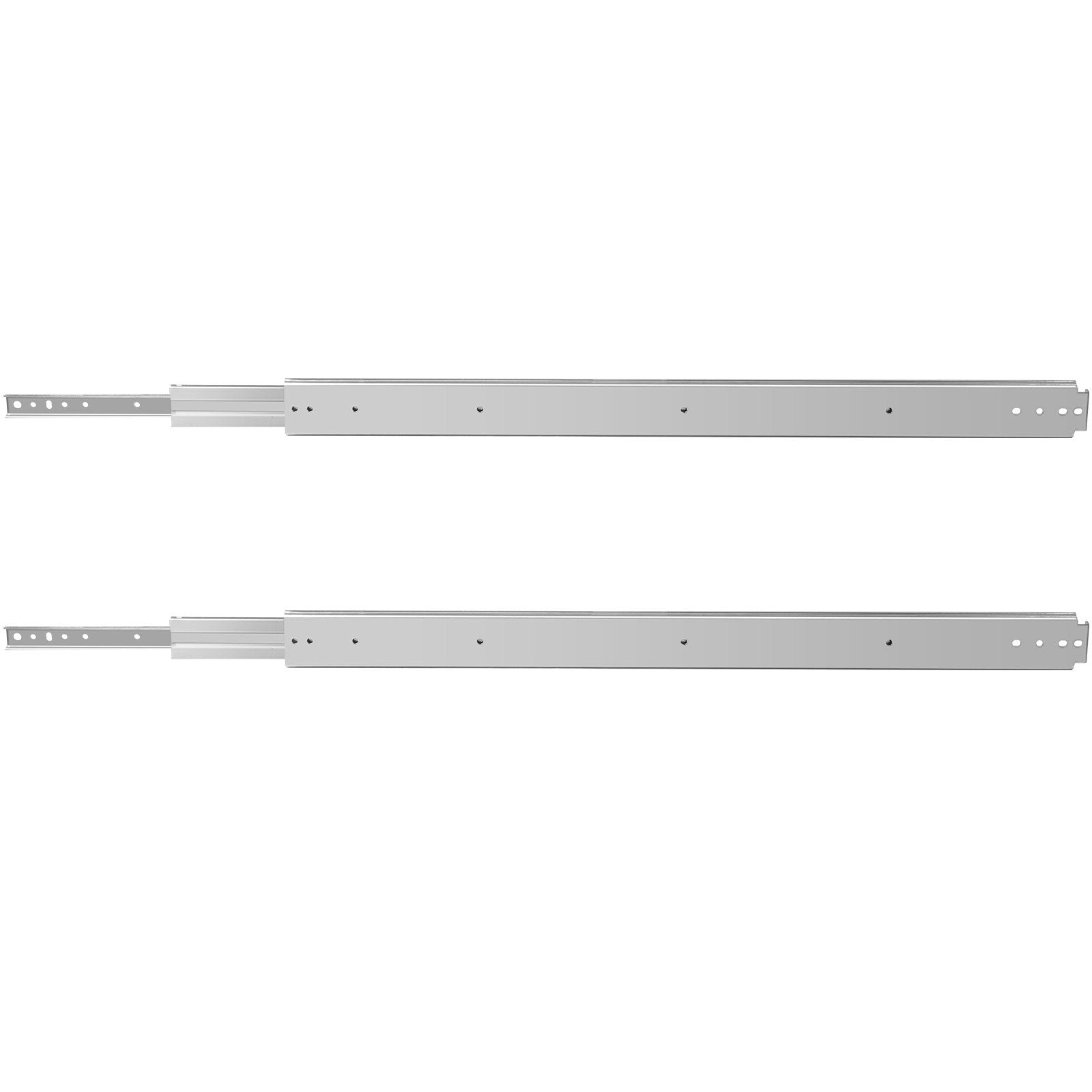 Drawer Slides, 1 Pair 40 Inch Heavy Duty Ball Bearing Side Mount, 500 LBS Load