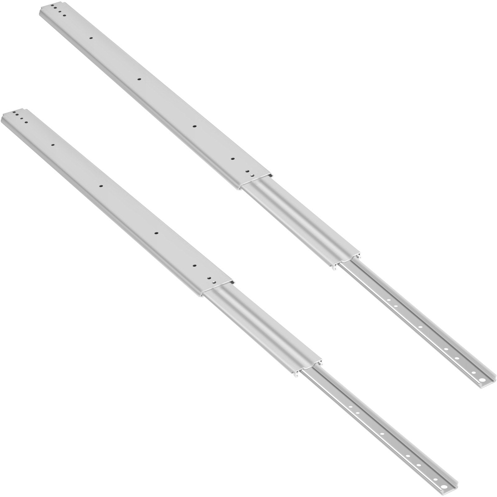 Drawer Slides, 1 Pair 42 Inch Heavy Duty Ball Bearing Side Mount, 500 LBS Load