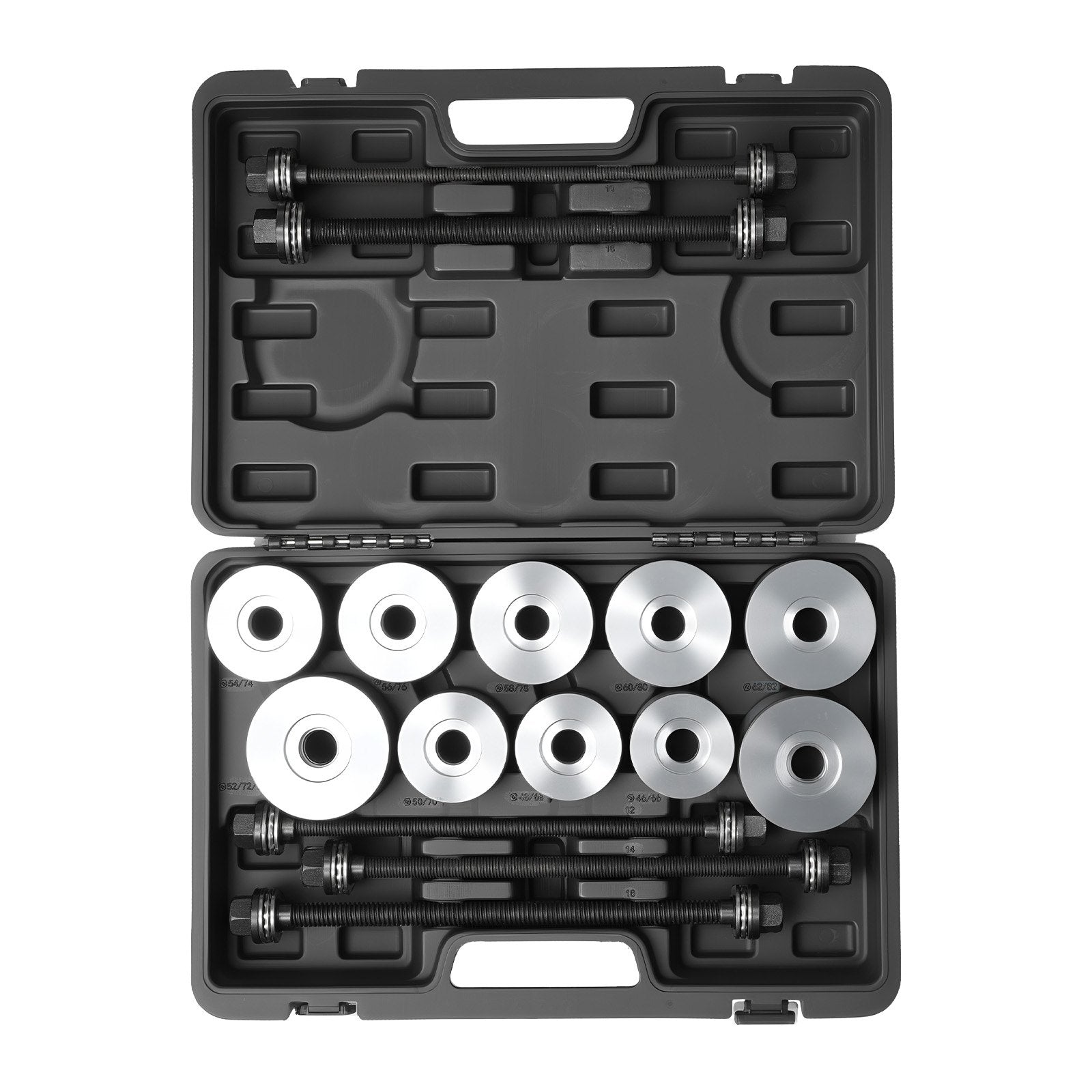 Pull and Press Sleeve Kit 27PCS Steel Bush Removal/Insertion Tools with Case