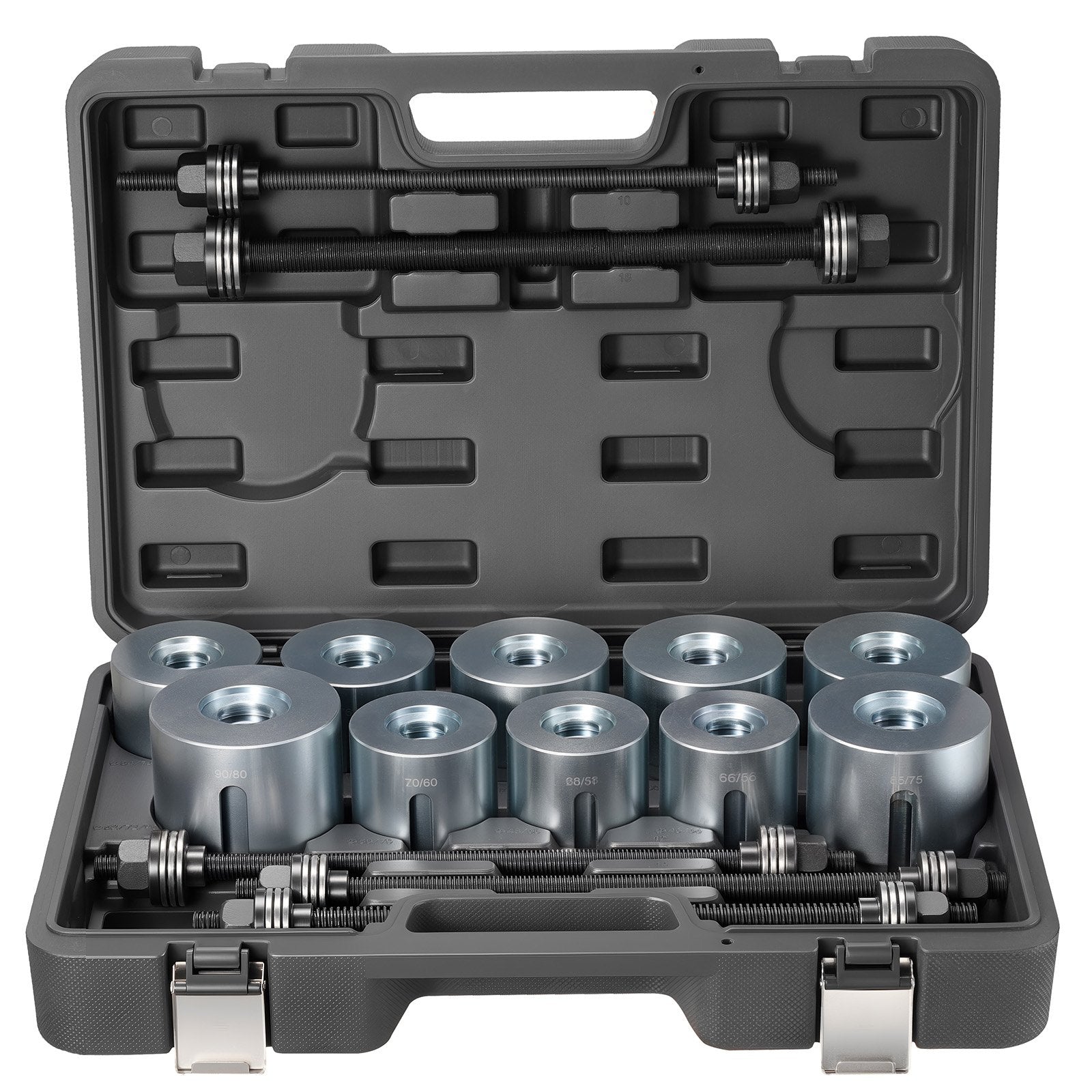 Pull and Press Sleeve Kit 27PCS Steel Bush Removal/Insertion Tools with Case