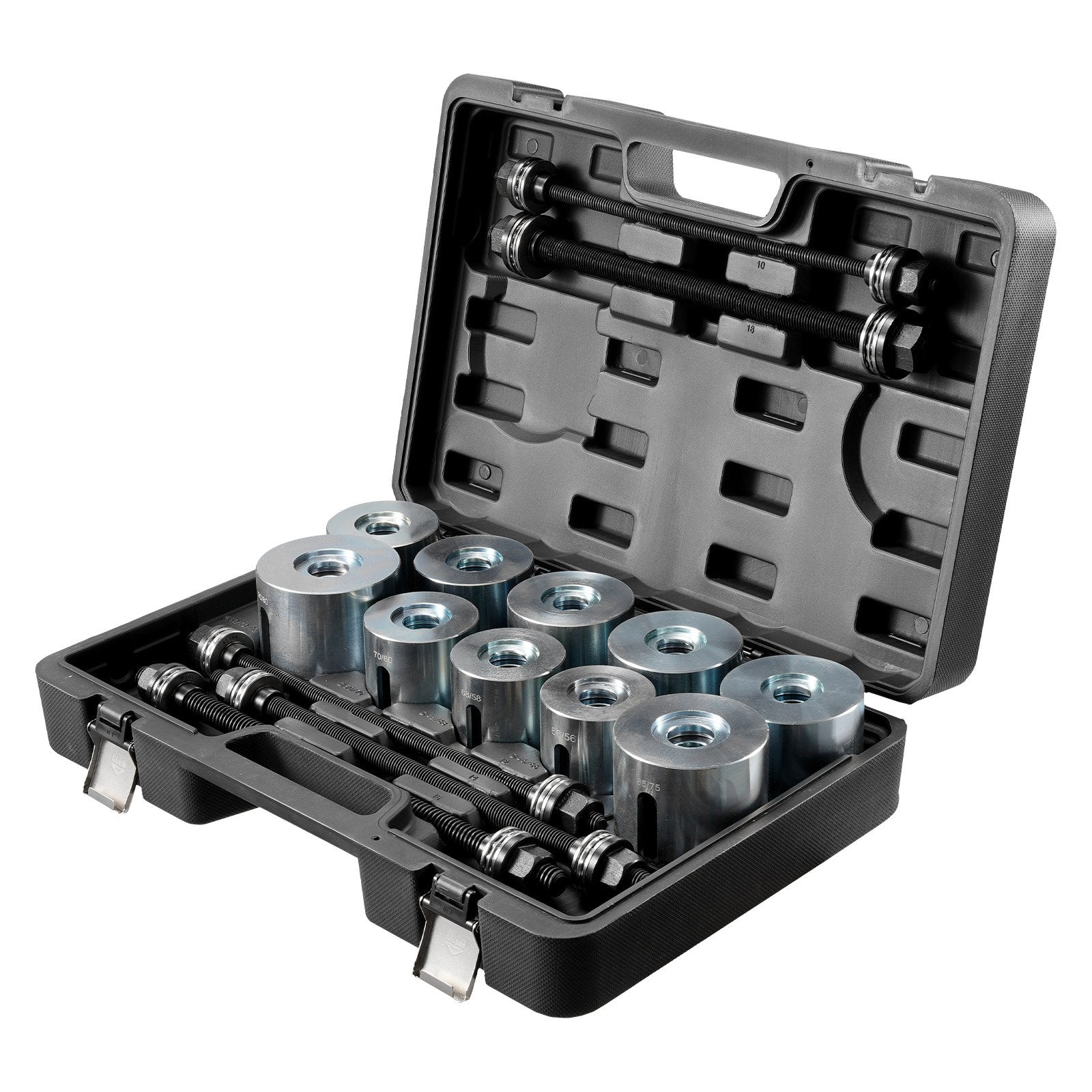 Pull and Press Sleeve Kit 27PCS Steel Bush Removal/Insertion Tools with Case