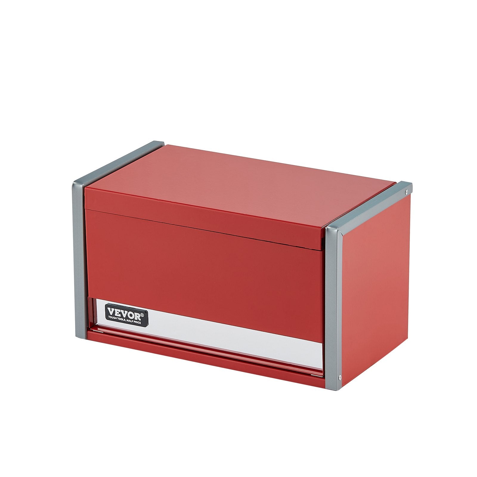 Metal Tool Box 8.6" Portable 3-Drawer Steel Tool Chest with EVA Liners Red