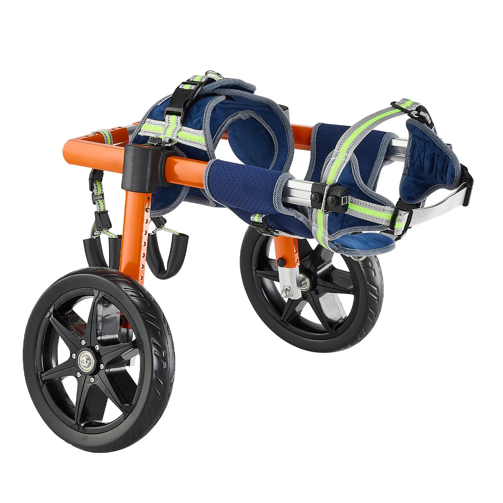 Dog Wheelchair Back Legs 2 Wheels Adjustable Cart Shock-Absorbing Wheels Medium