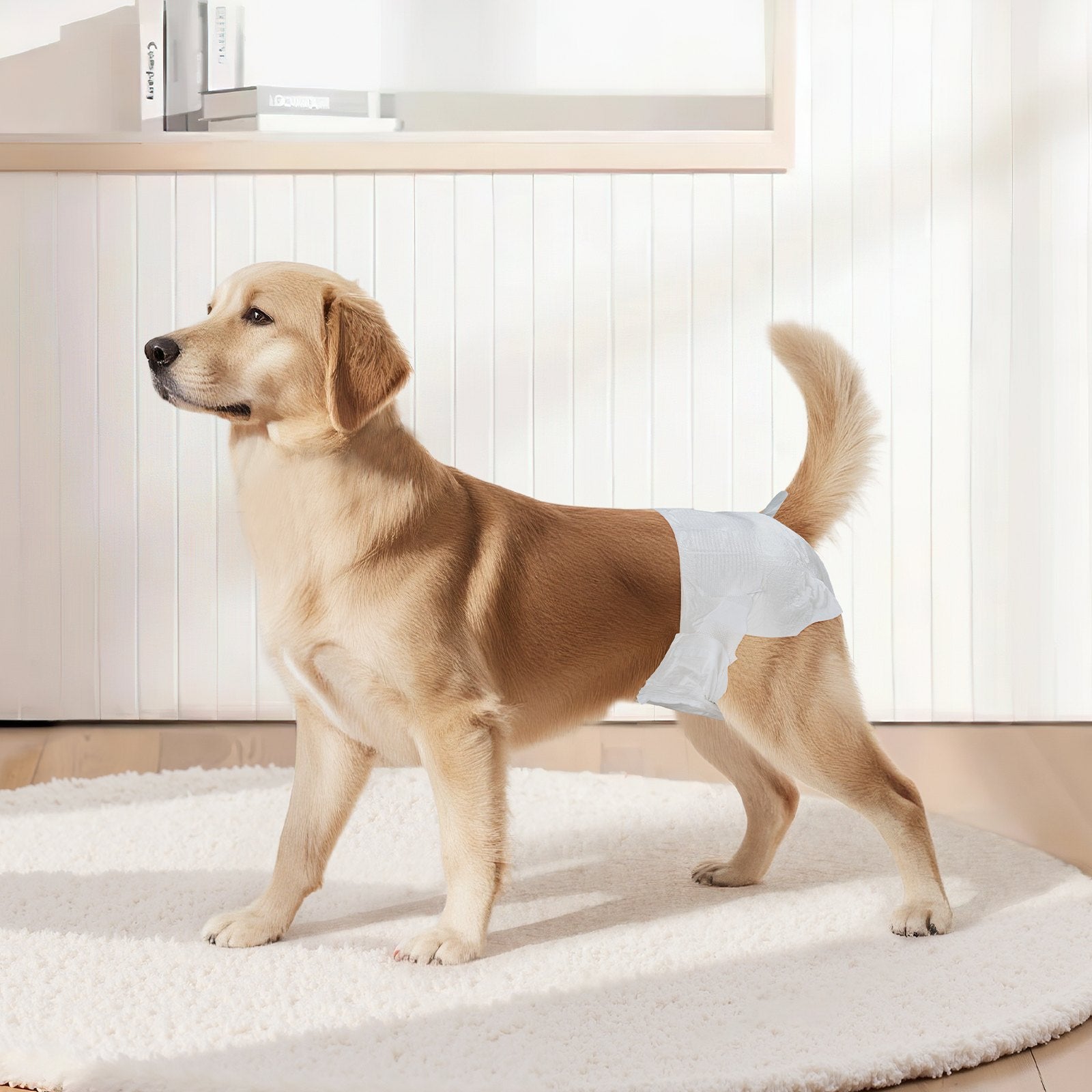 Disposable Dog Diapers Female 360° Leak-Proof Wetness Indicator M 96 Count