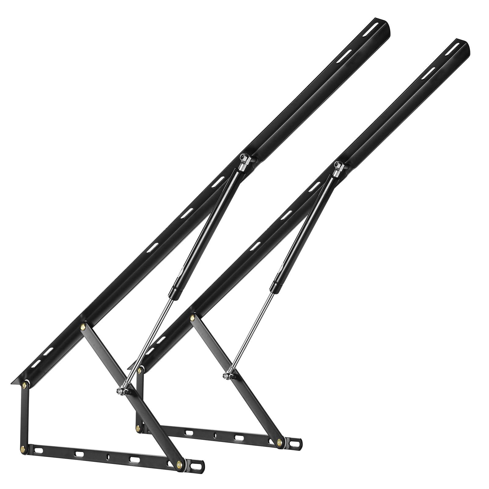 Bed Lift 59x71in DIY Wall Bed Hardware Kit 154lbs Load Pneumatic Support