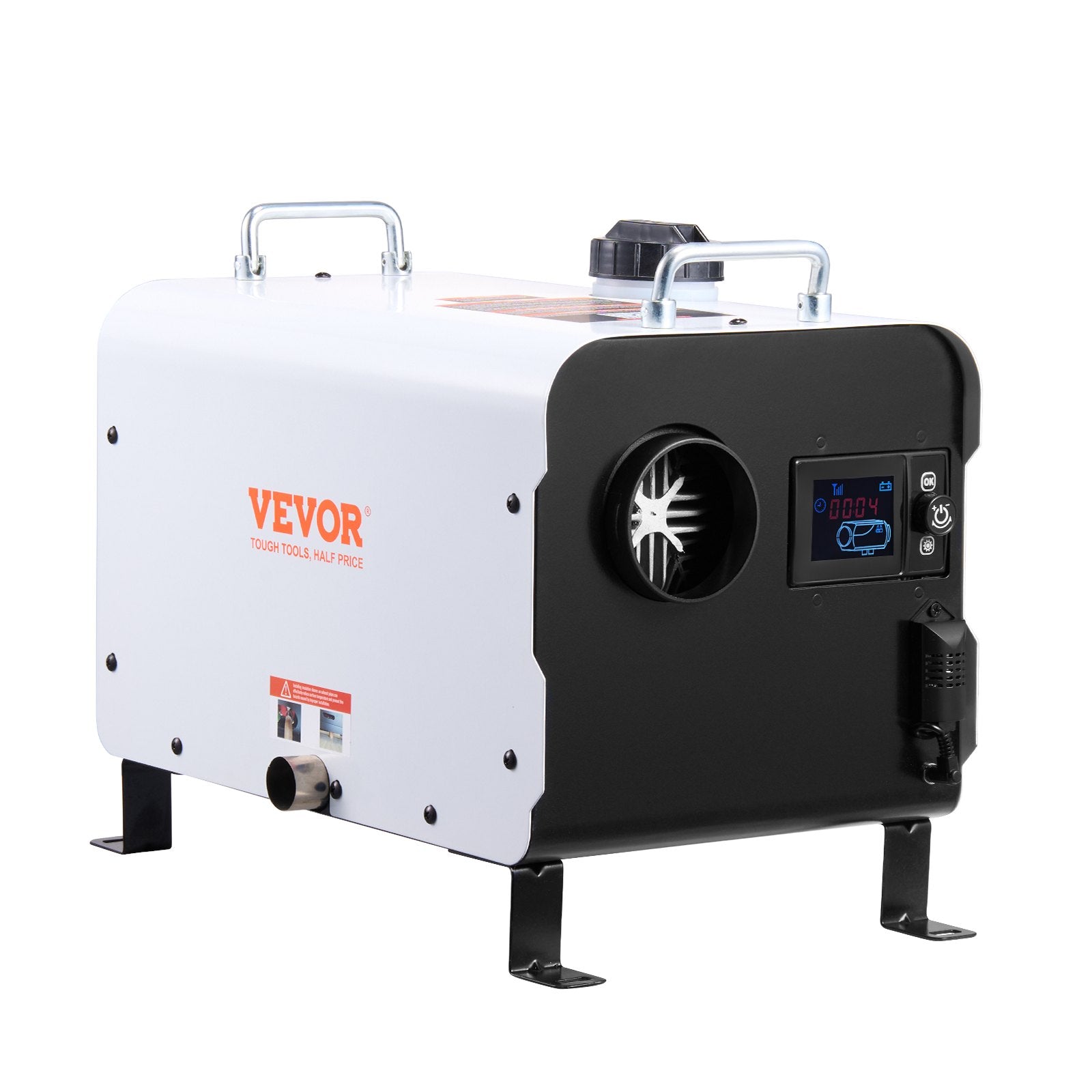 8KW Diesel Heater 12V/24V All-in-One with Bluetooth Remote Display CO Alarm