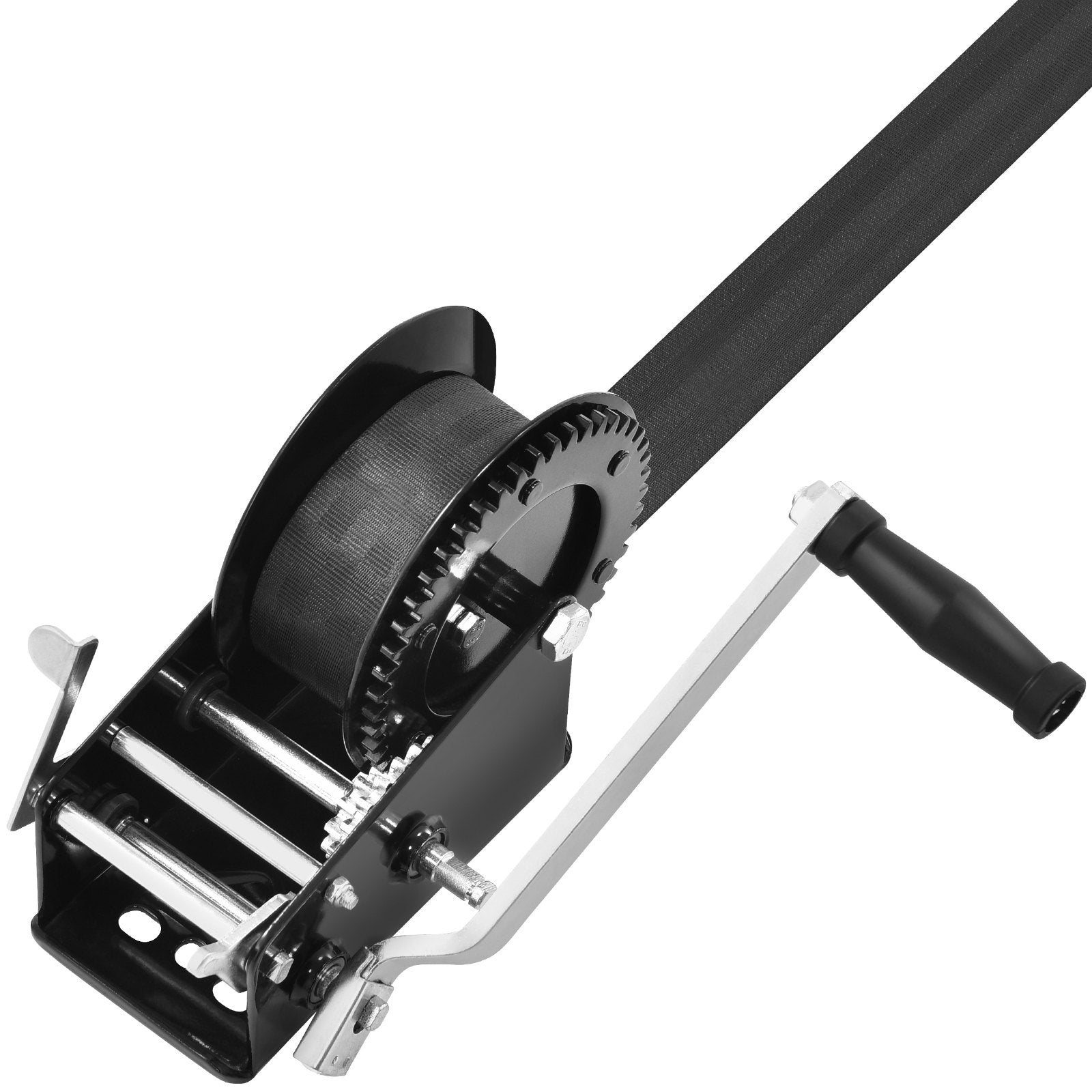 Hand Winch 1587.5kg Boat Trailer Heavy Duty Rope Crank with 10m Strap