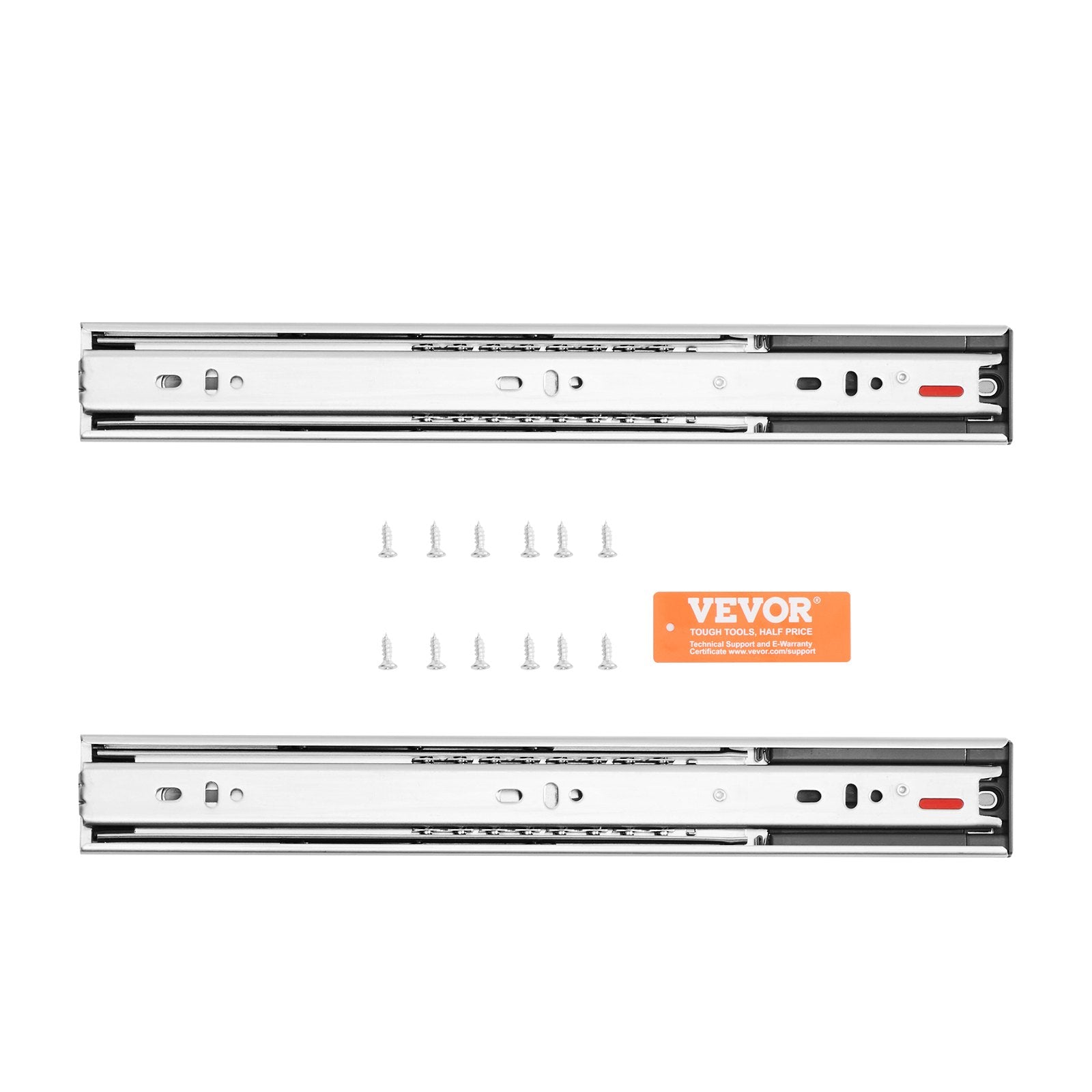 10 Pairs 558.8mm Drawer Slides, Heavy Duty Full Extension Steel Soft-Close Rails