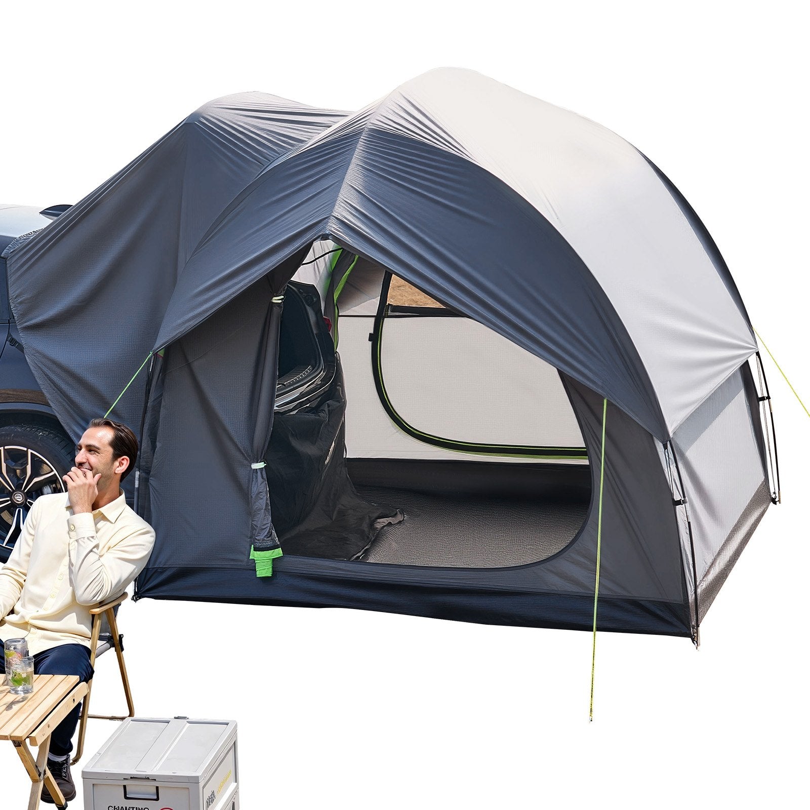 SUV Camping Tent 8FT x 8FT Waterproof PU2000mm Double Layer for 5-8 Person