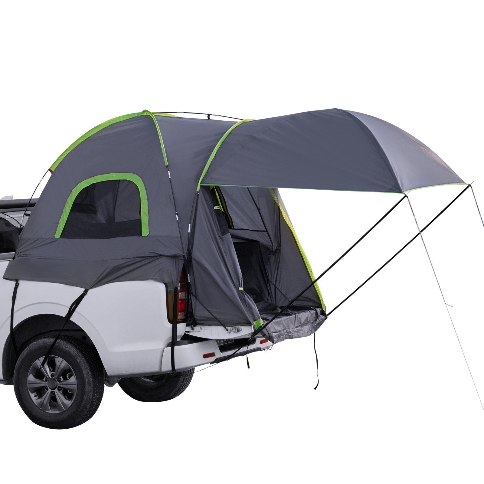 Pickup Truck Tent 8.0-8.2ft Waterproof PU2000 2-3 Person Sleeping with Awning