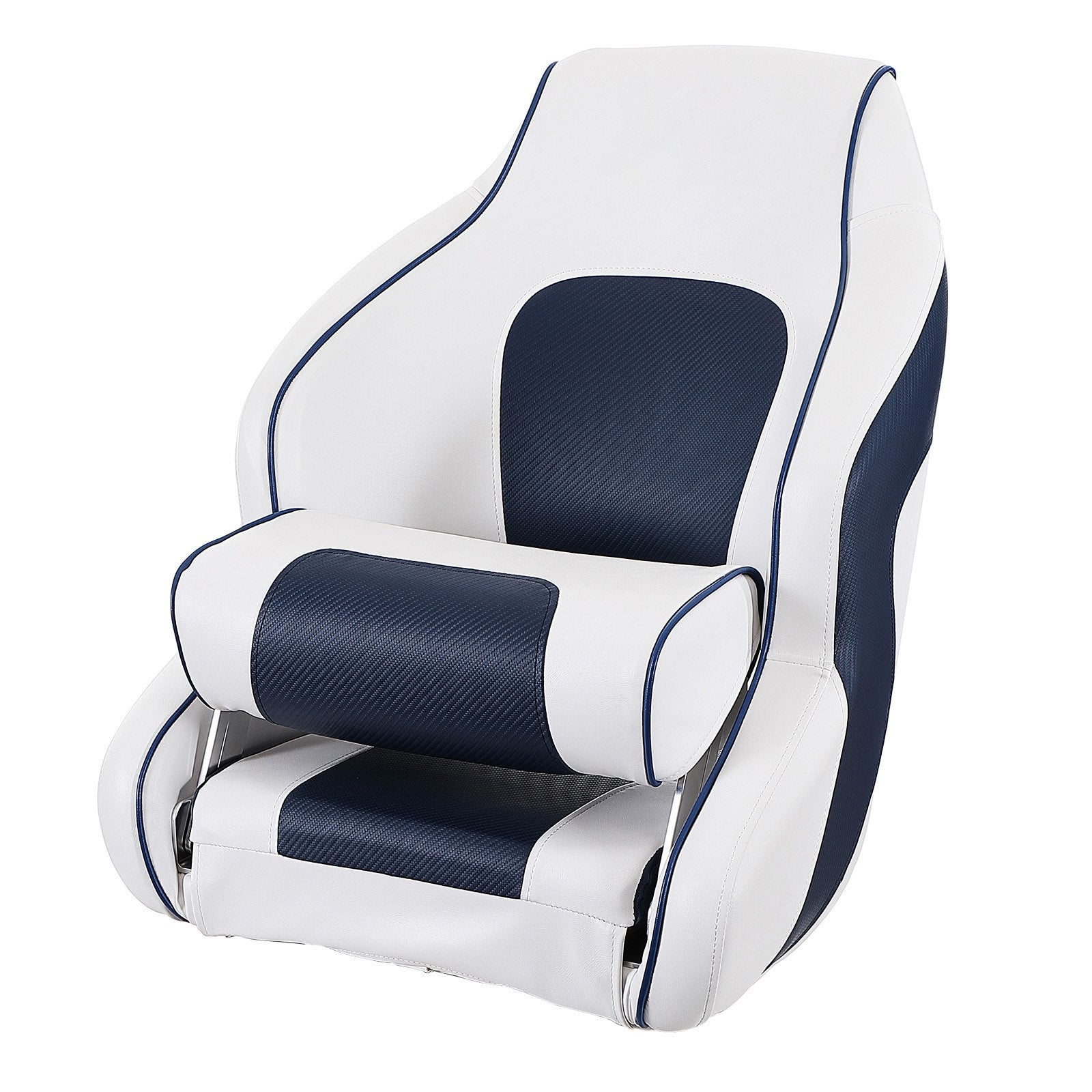 Captain Bucket Boat Seat Flip-Up Bolster with Thickened Sponge Padding