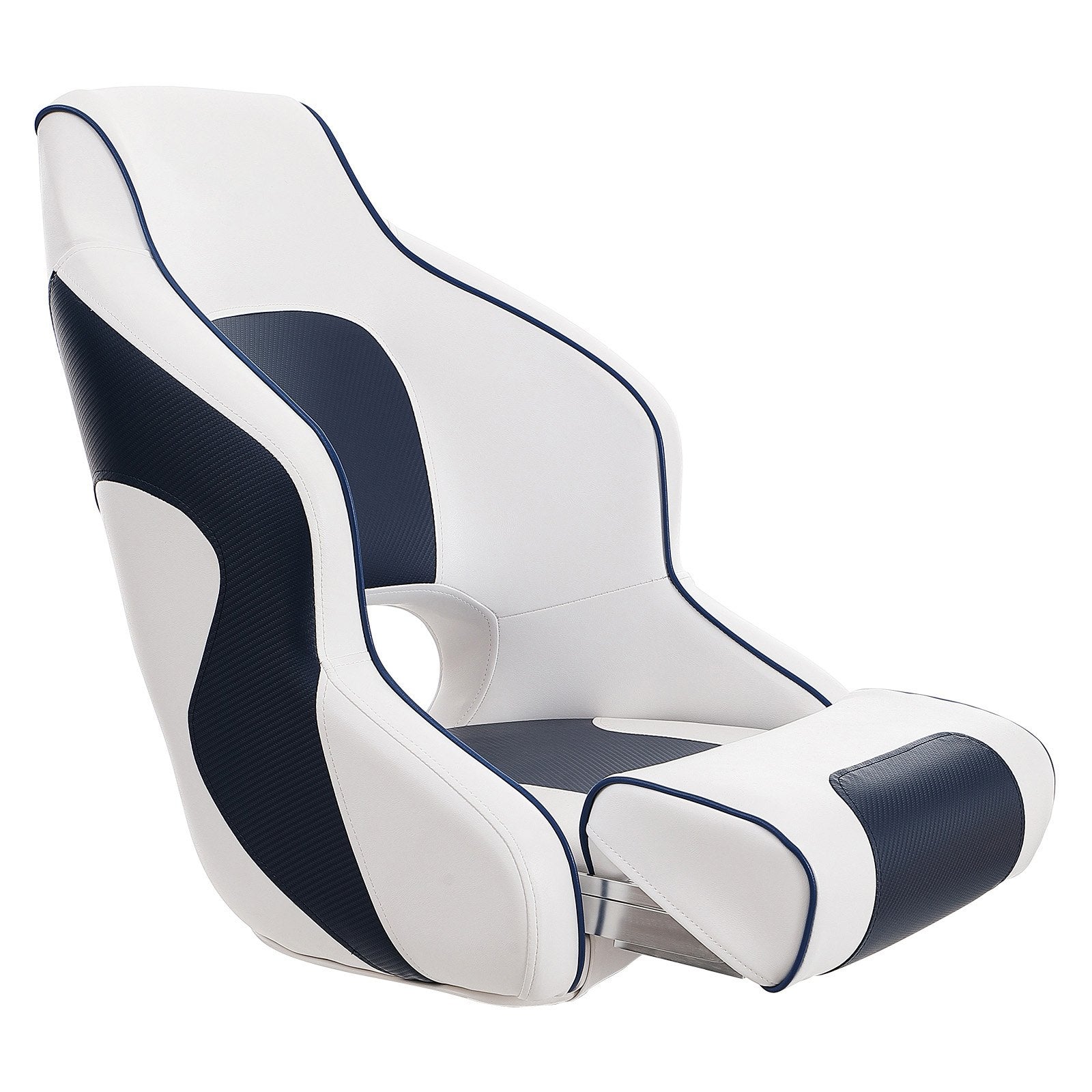 Captain Bucket Boat Seat Flip-Up Bolster with Thickened Sponge Padding
