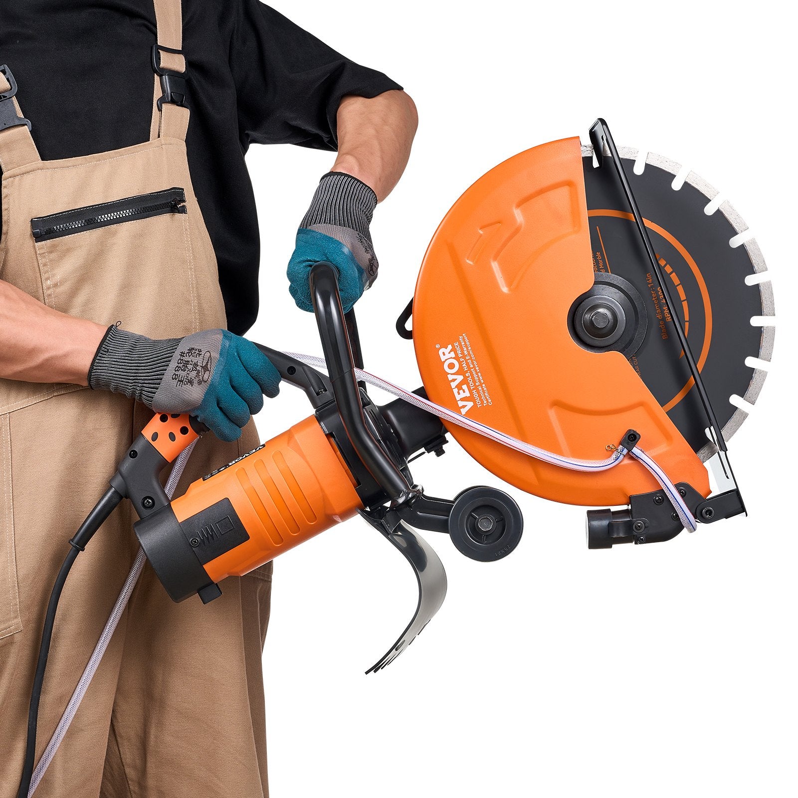 Electric Concrete Saw 12in 1800W Circular Cutter 4.5in Depth Wet Stone Brick