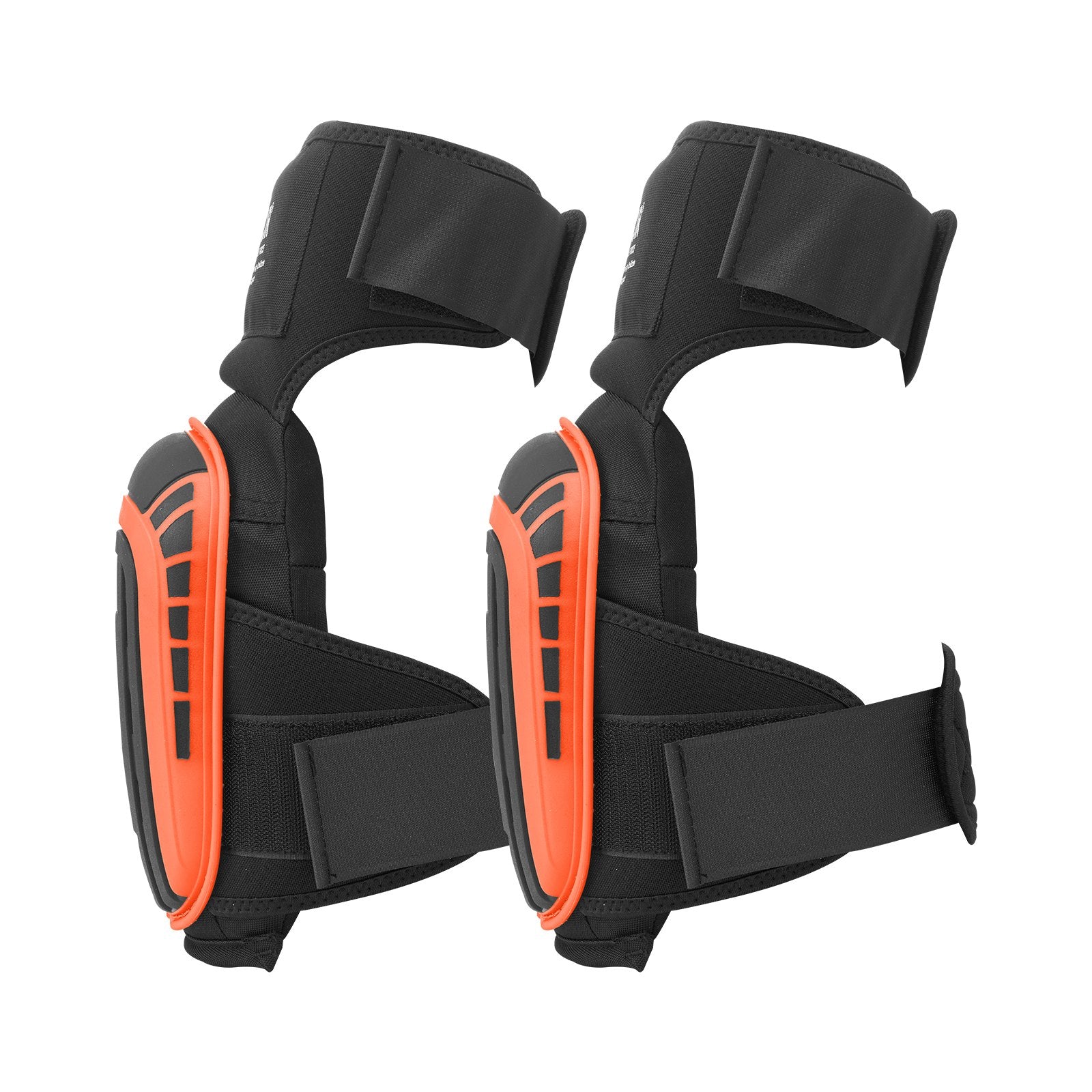 Knee Pads for Work Heavy Duty with 2 Straps Anti-Slip Foam Gel Black & Orange