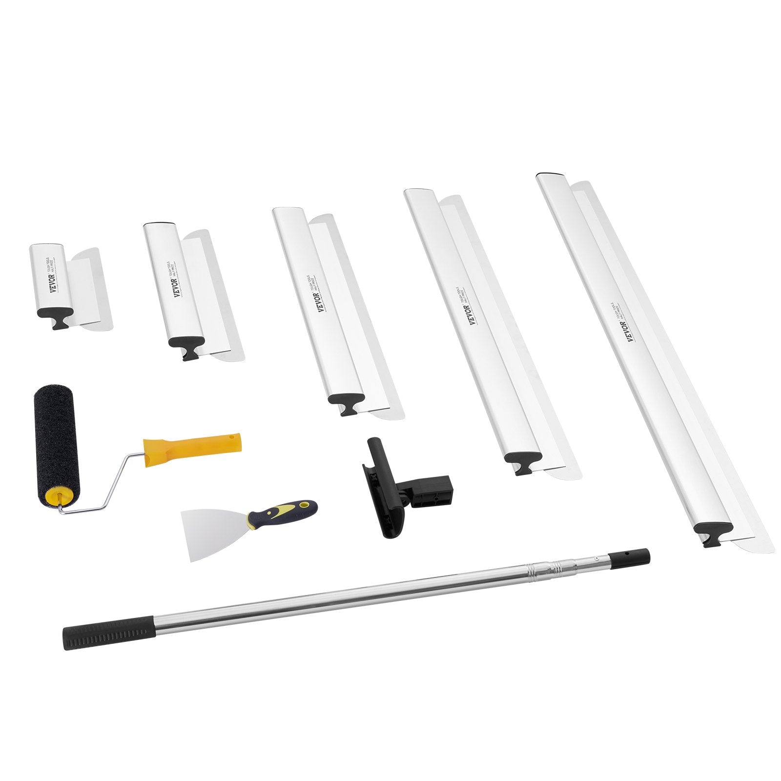 Drywall Skimming Blade Set 10/16/24/32/40in with Extension Handle
