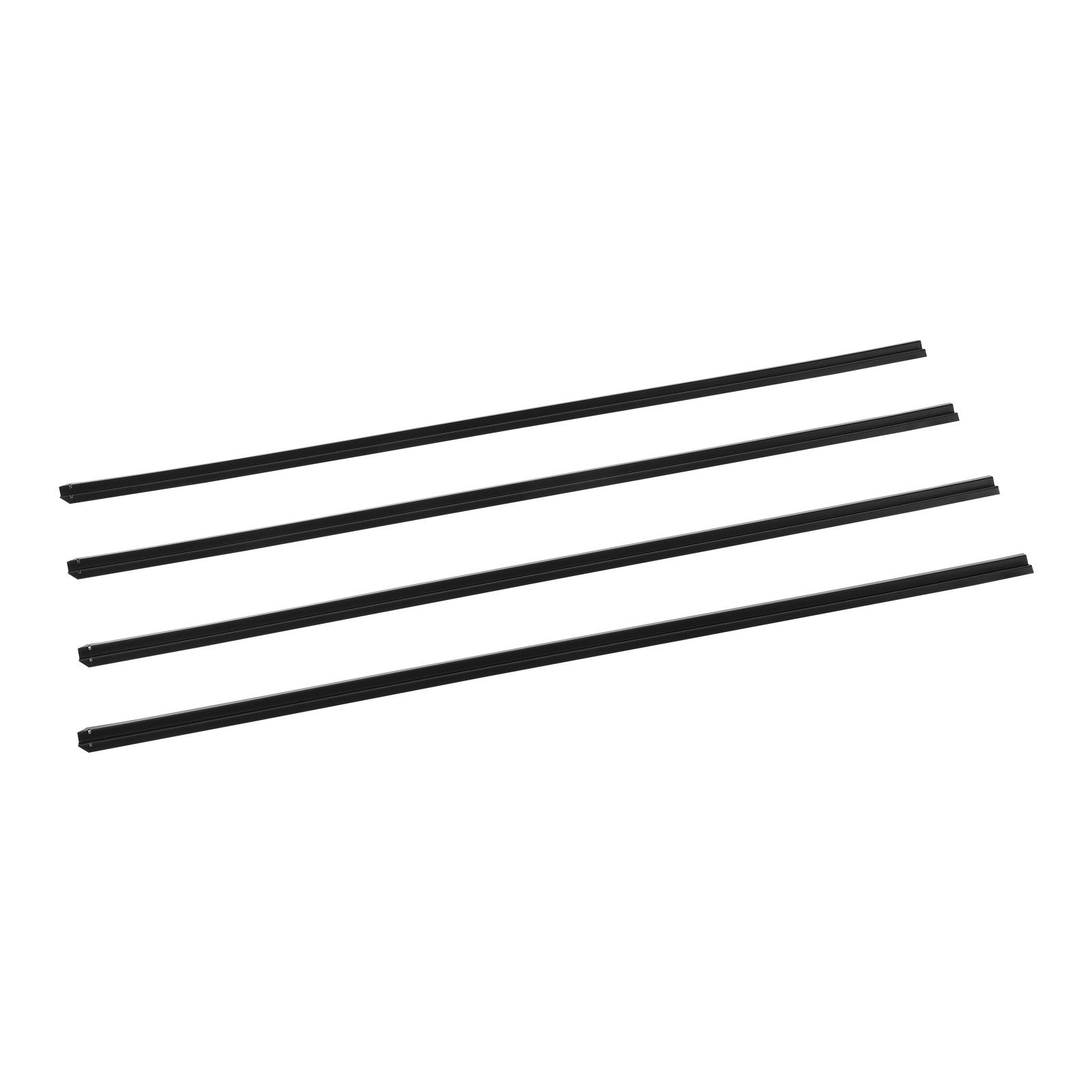 Bottom Locking Privacy Slats HDPE Vertical for 1.8m Chain-Link Fence Black