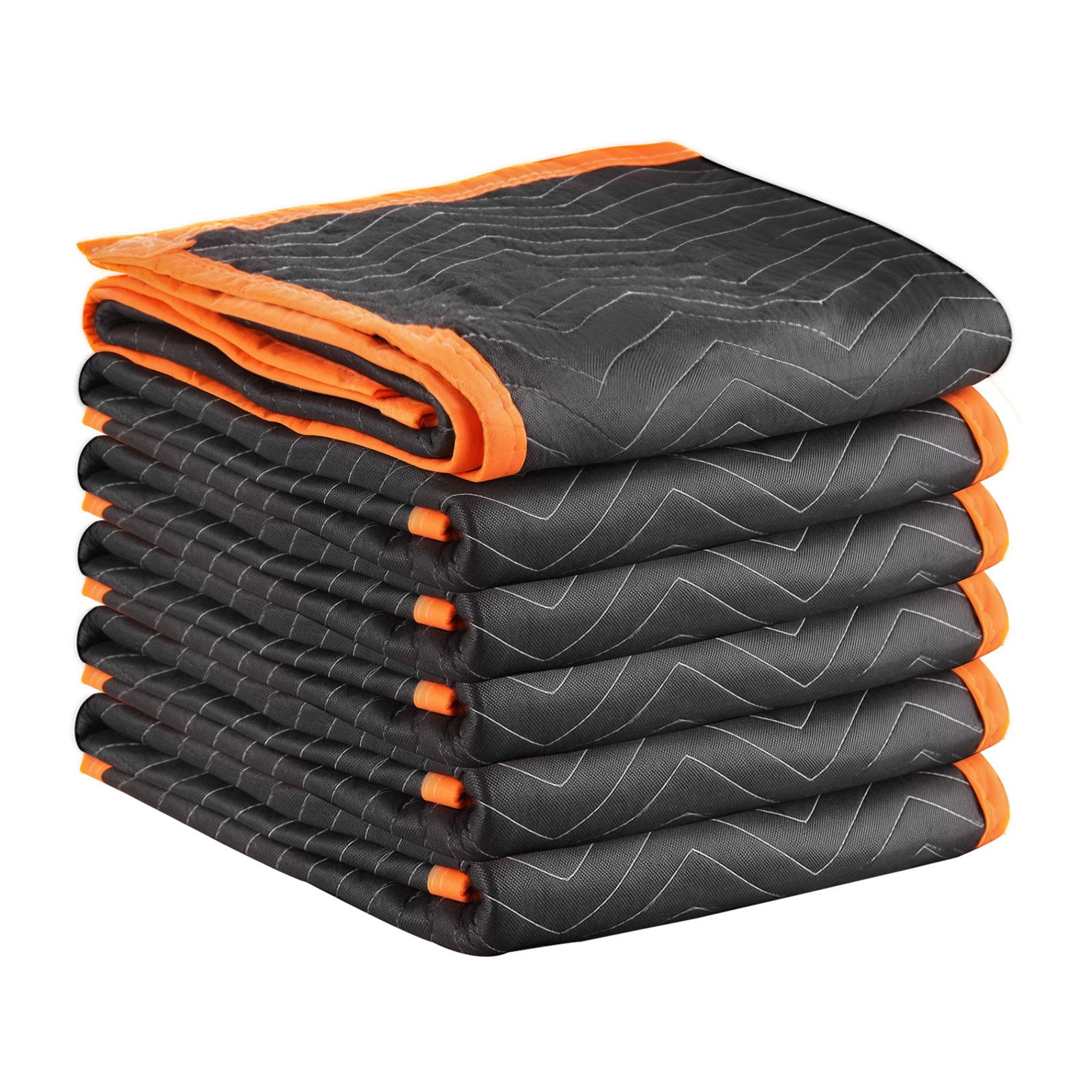 Moving Blankets 6PCS 2032x1829mm Heavy Duty Padded Cotton Filling for Furniture