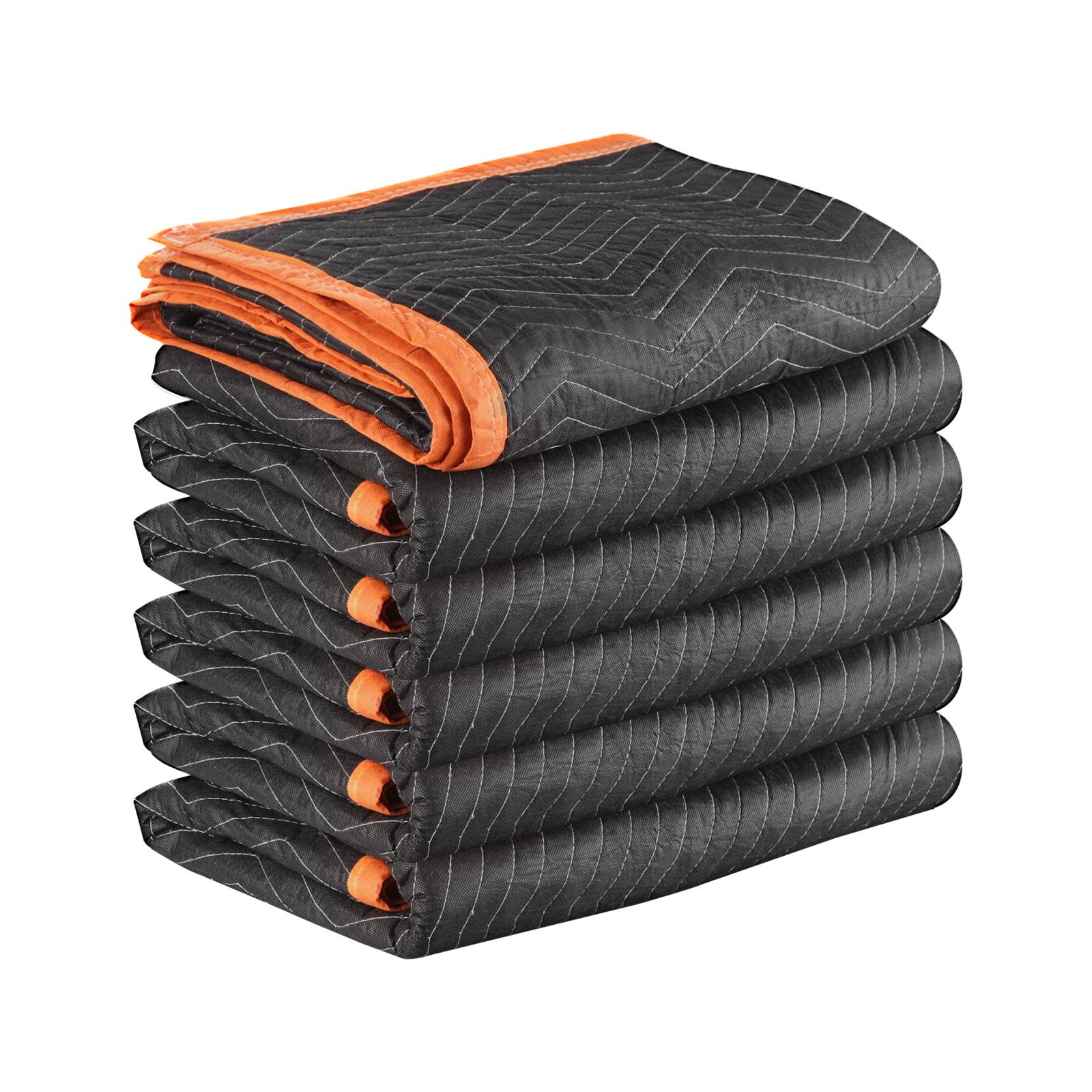 Moving Blankets 6PCS 2032x1829mm Heavy Duty Padded Cotton Filling for Furniture