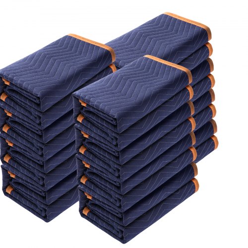 VEVOR 12 Pack Moving Blankets 2032x1829 mm Non-Woven Cotton Furniture Pads