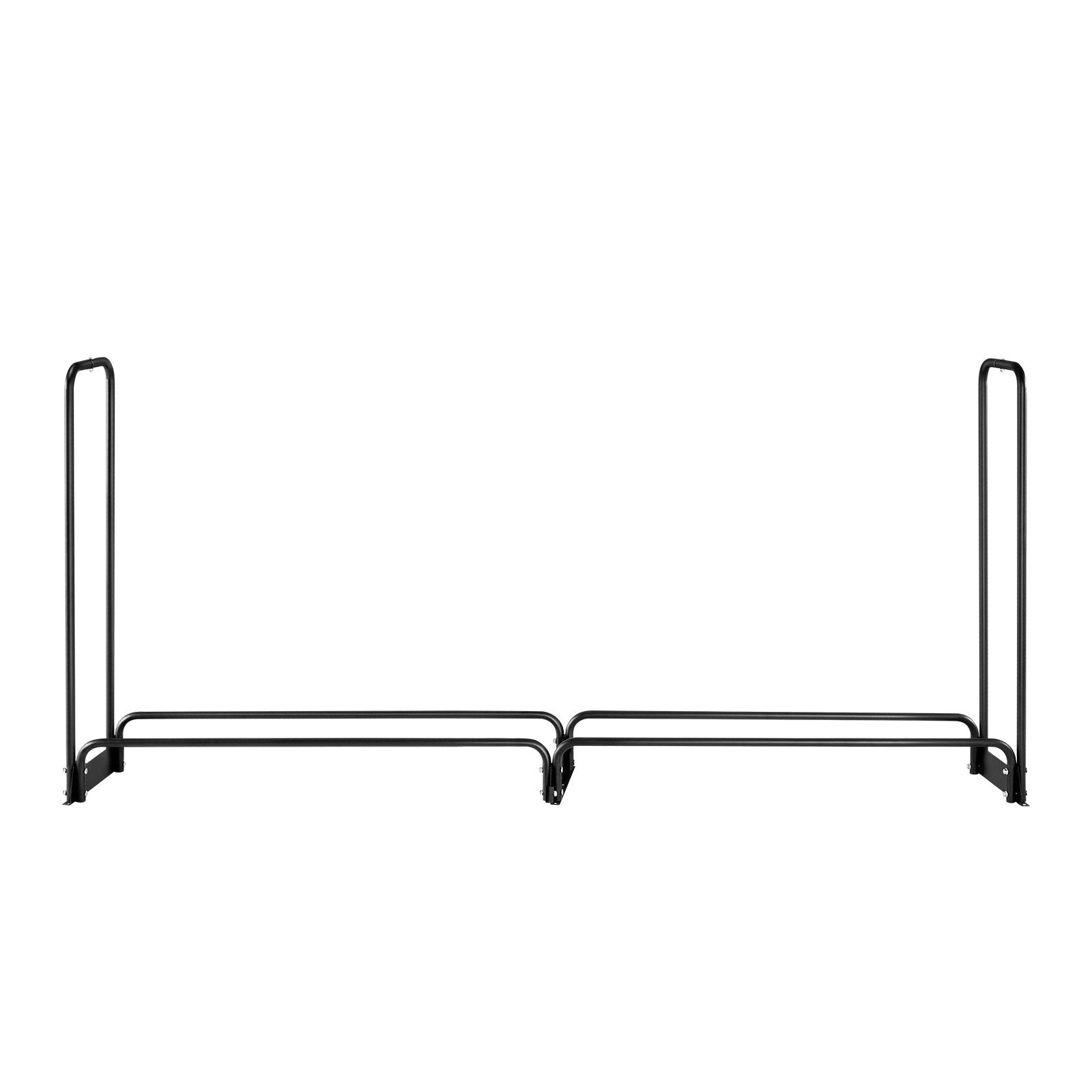Firewood Rack with Cover 257x36x117cm Outdoor 660lb Half-Covered Powder-Coated