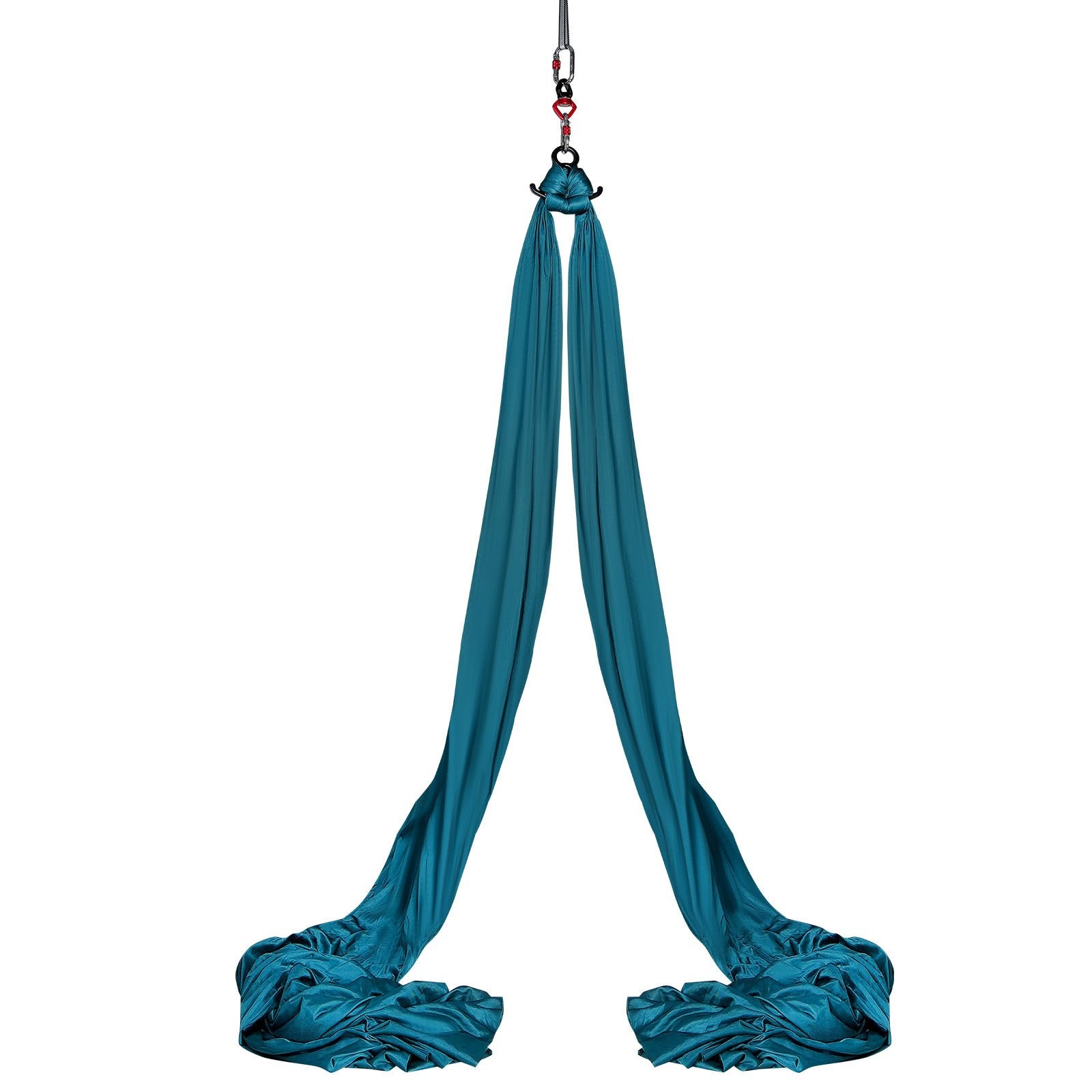Aerial Silk & Yoga Swing 8m Nylon Hammock Kit with Full Rigging Green