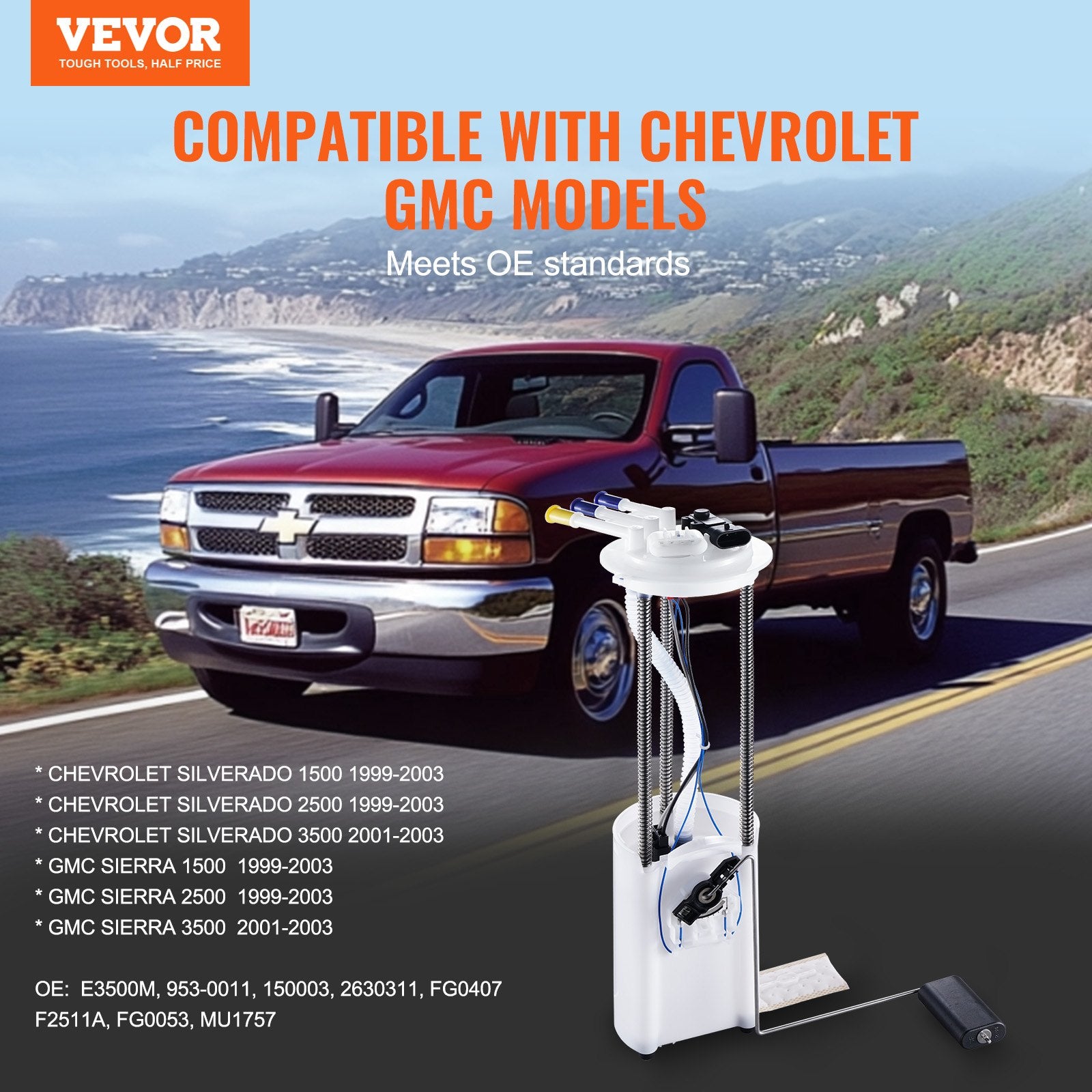 Electric Fuel Pump Module Assembly for Silverado and Sierra