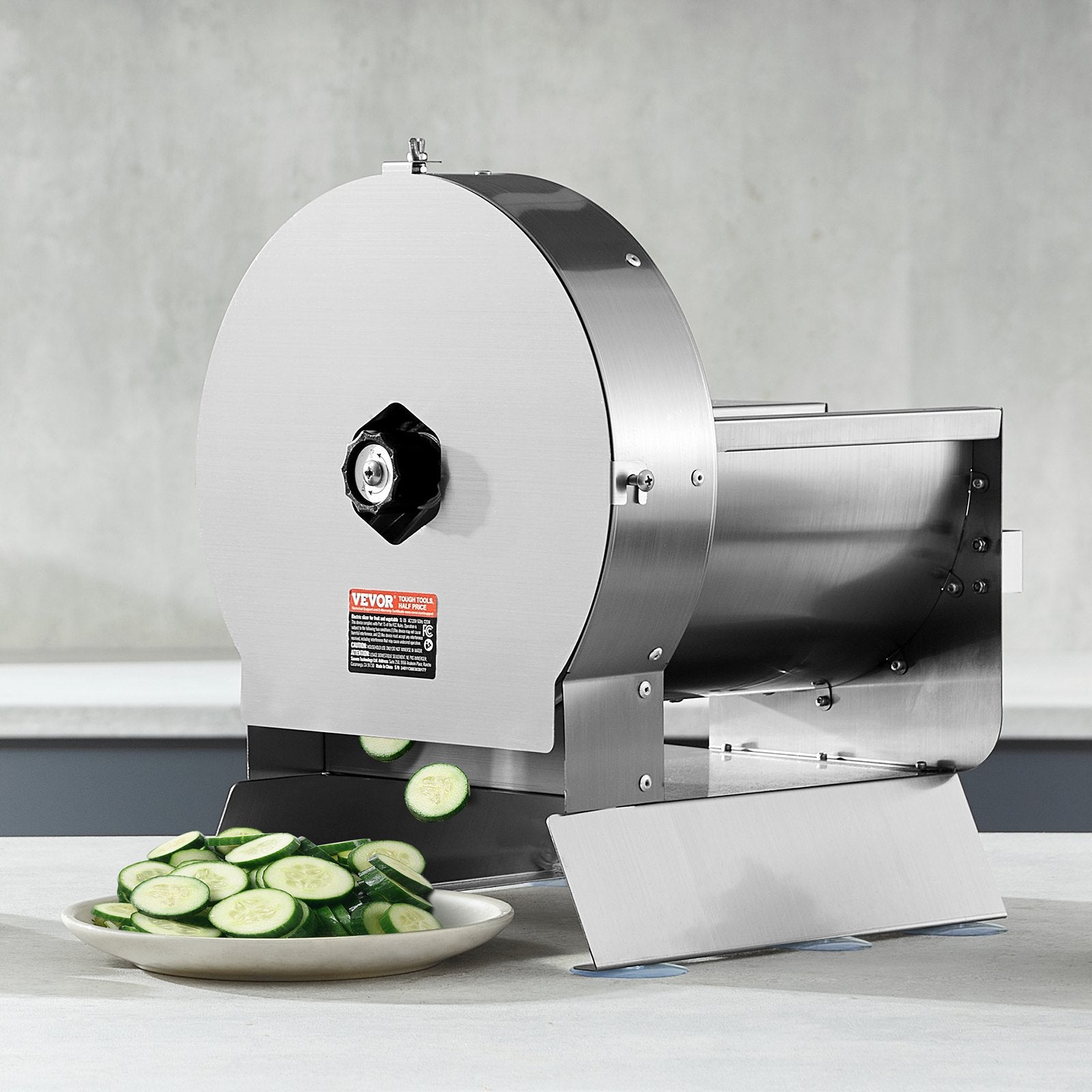 Electric Vegetable Slicer 0–12mm Adjustable Stainless Steel Food Cutter Machine