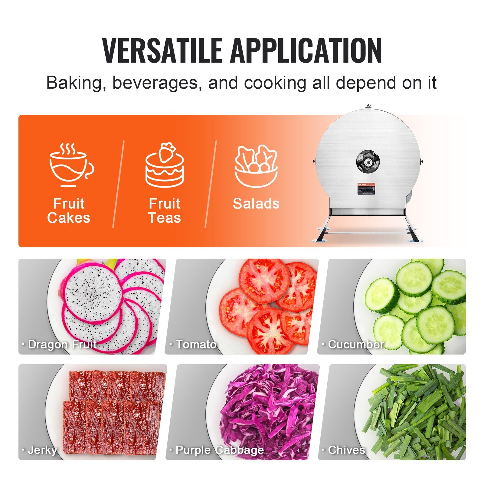 Electric Vegetable Slicer Adjustable 0-12mm Stainless Steel Commercial Cutter