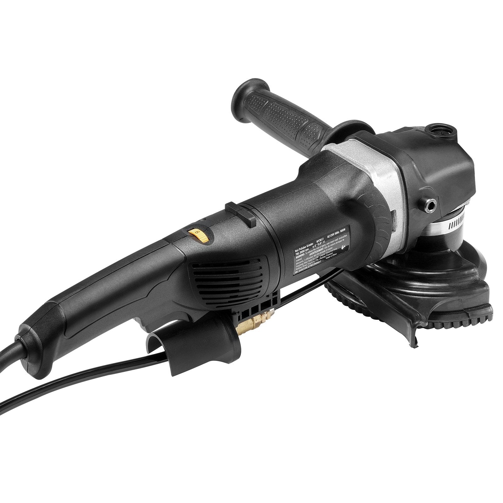 Wet Polisher 800W 4" Concrete Grinder 6-Speed 7 Polishing Kits GFCI Switch