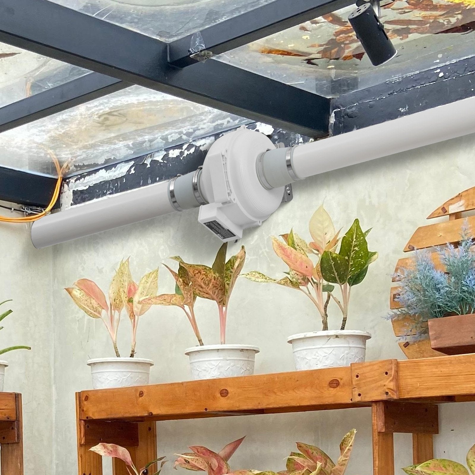 Radon Fan Installation Kit 3.5-4in Quiet 260CFM Mitigation System Indoor Outdoor