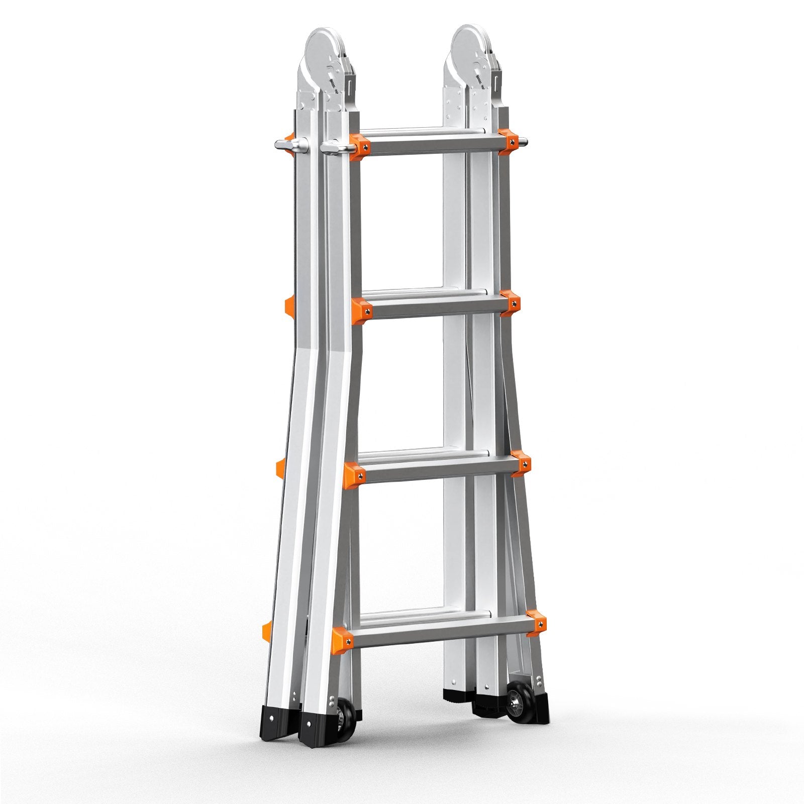 Telescoping Ladder A-Frame 13FT Compact Aluminum Multi-Function Portable 330LB