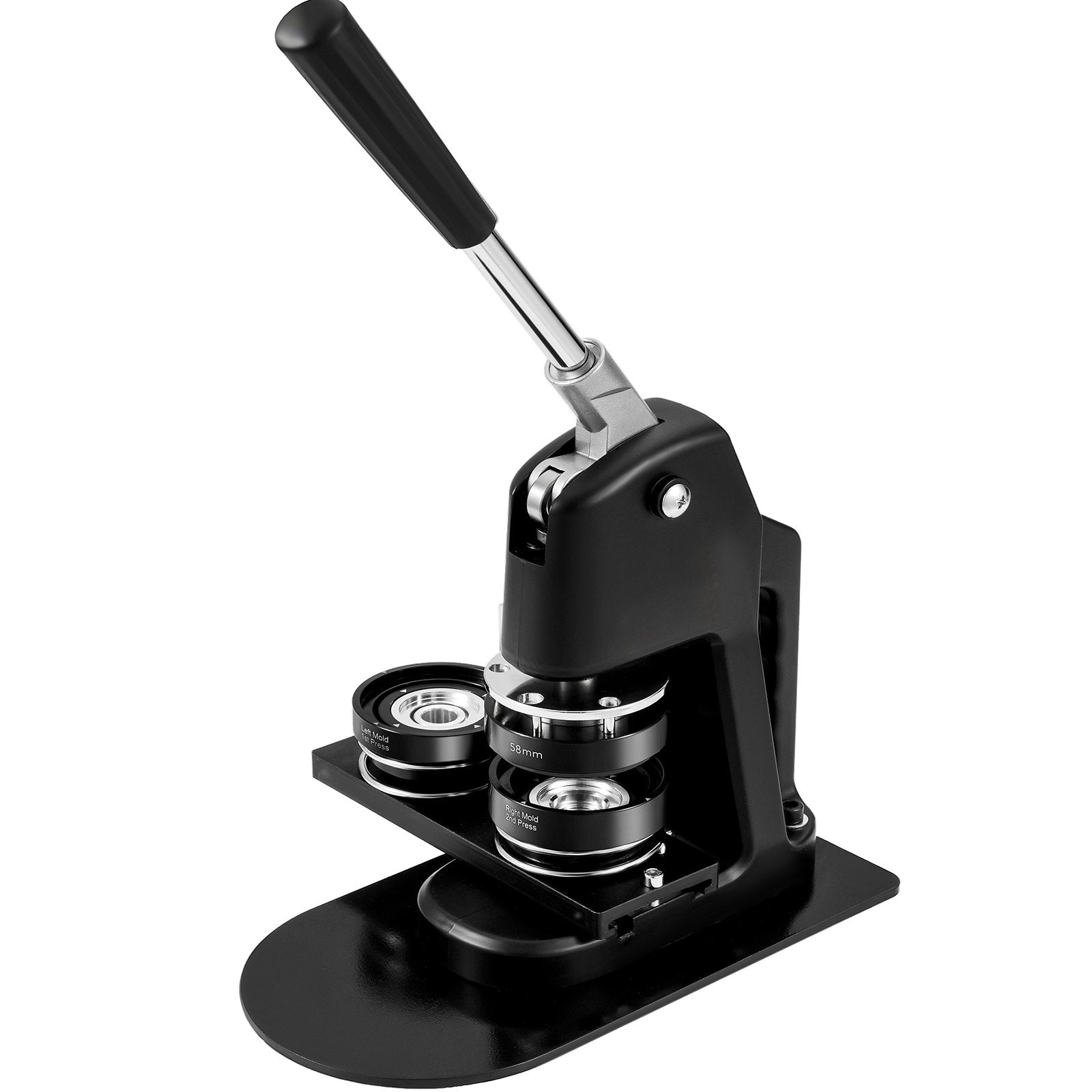 Button Maker Machine Multiple Sizes 1 & 2.25" Badge Punch Press Kit 500 Parts